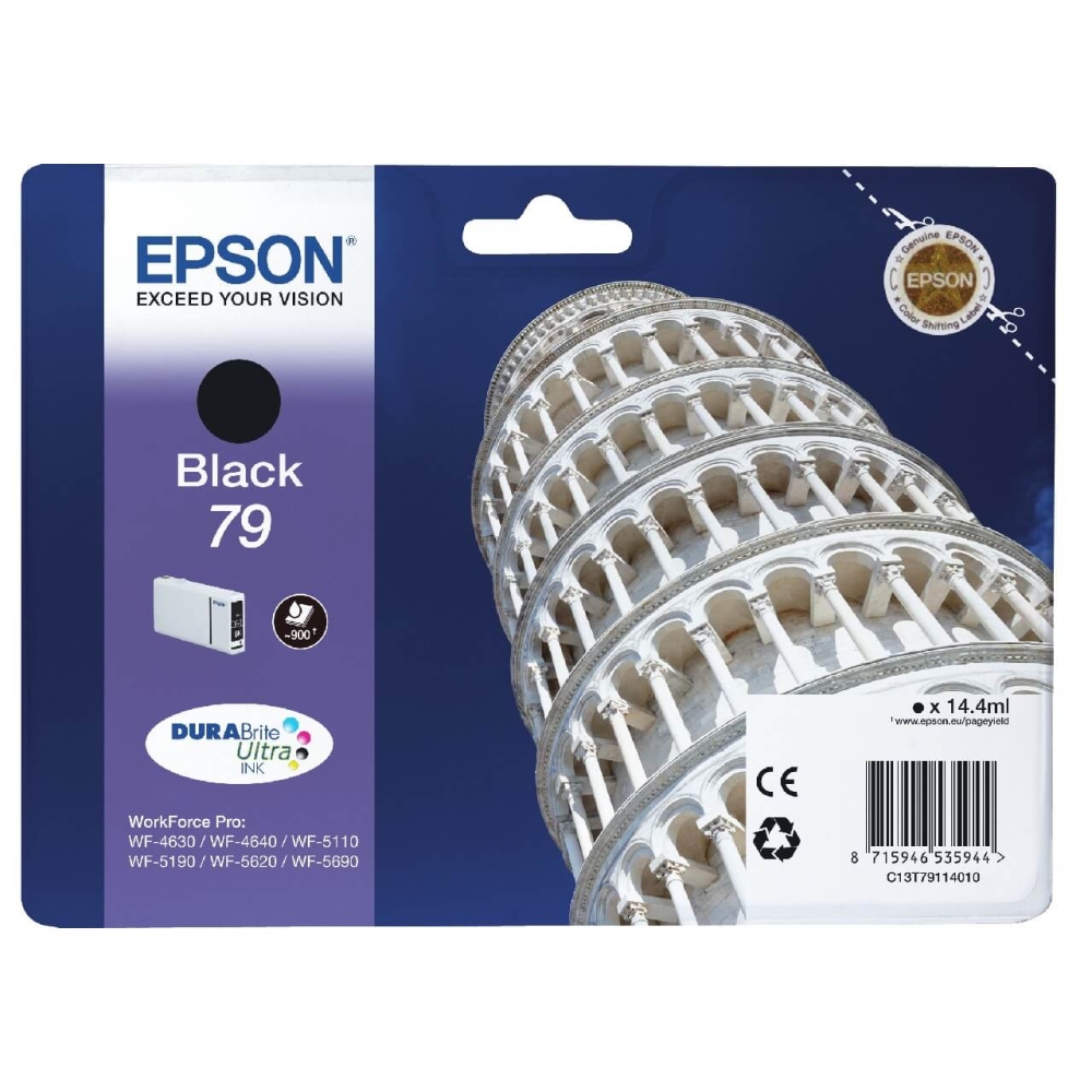 Original Epson Tintenpatrone C13T79114010 / 79 Schwarz