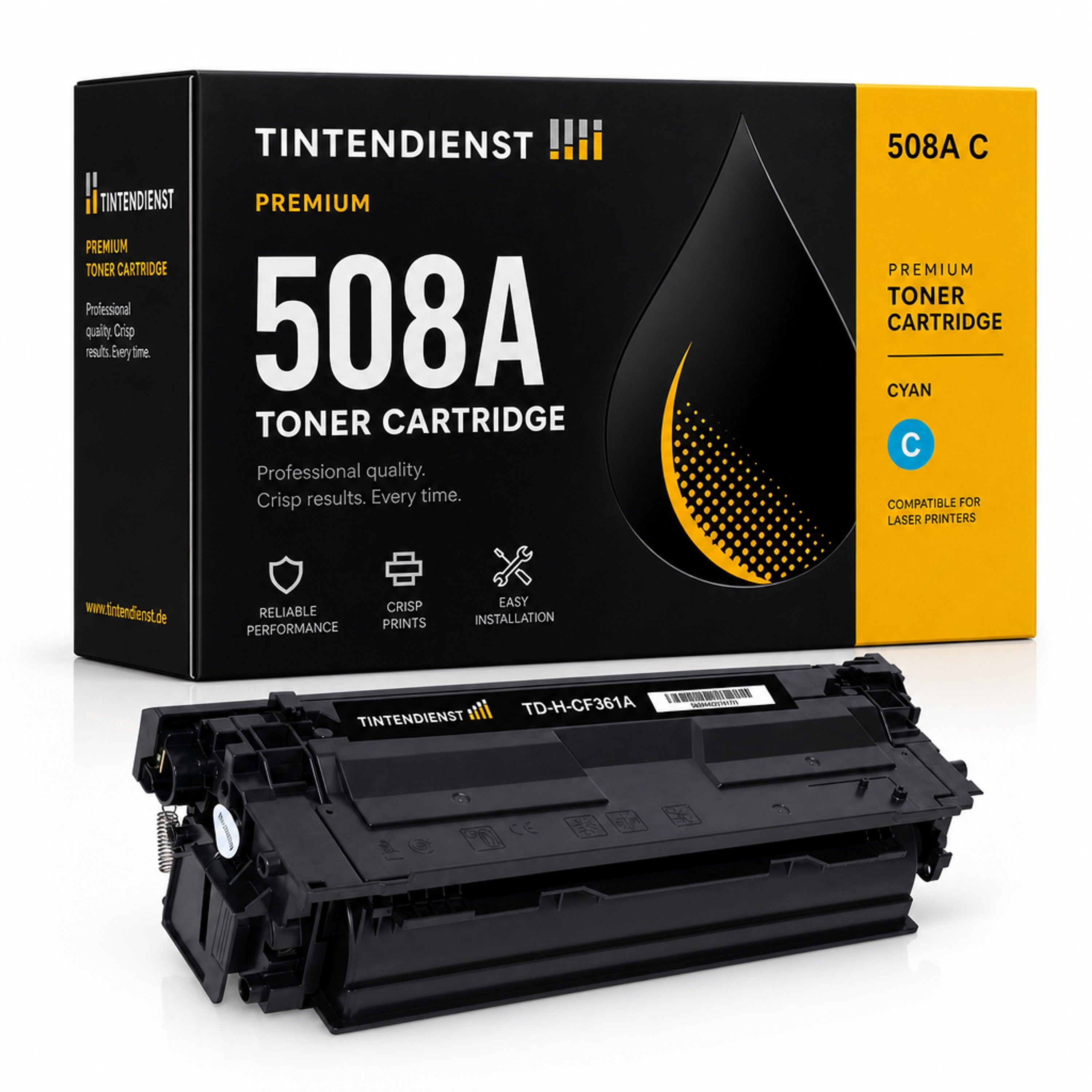 Toner kompatibel zu HP 508A, cyan
