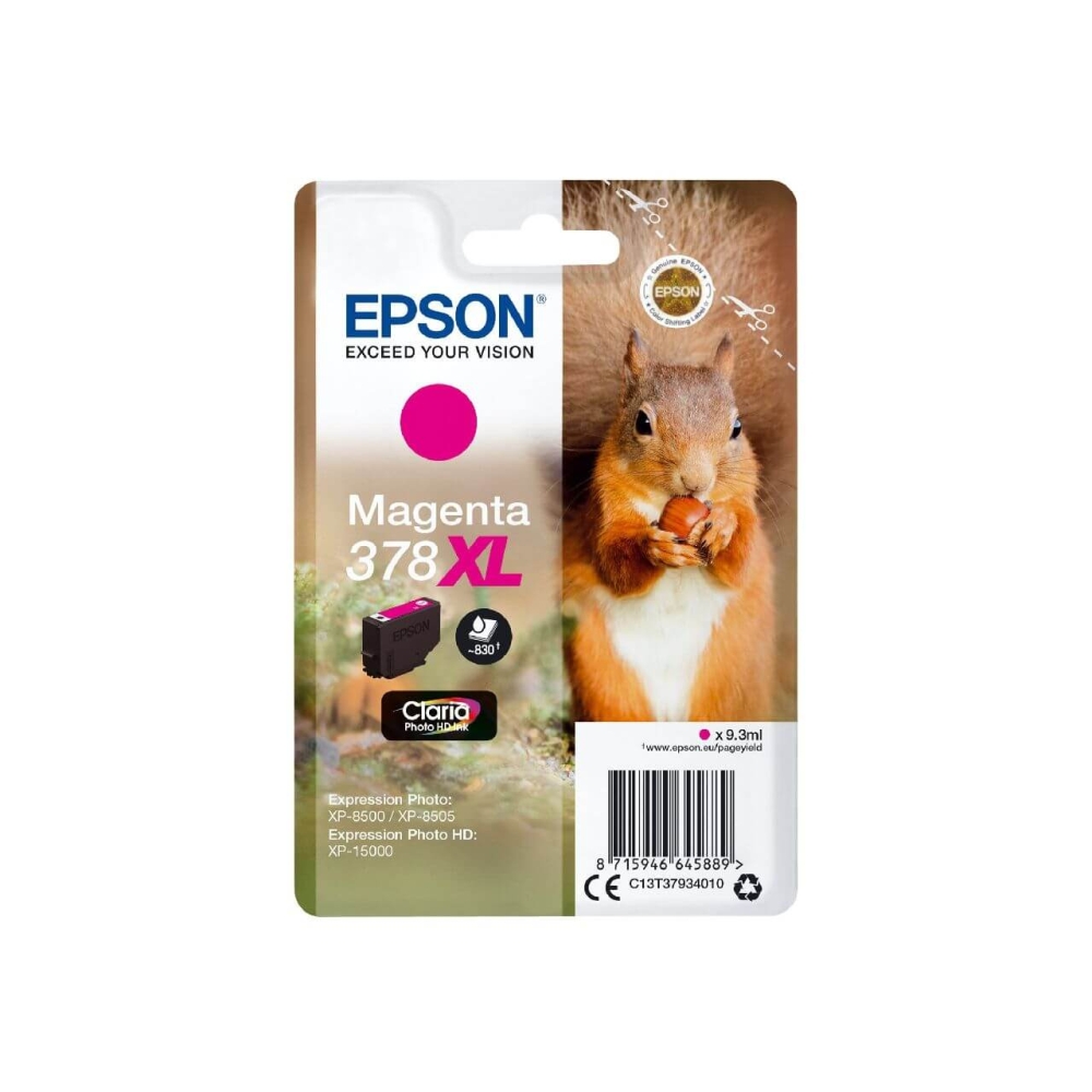 Original Epson Tintenpatrone C13T37934010 / 378XL Magenta [XL Füllmenge]