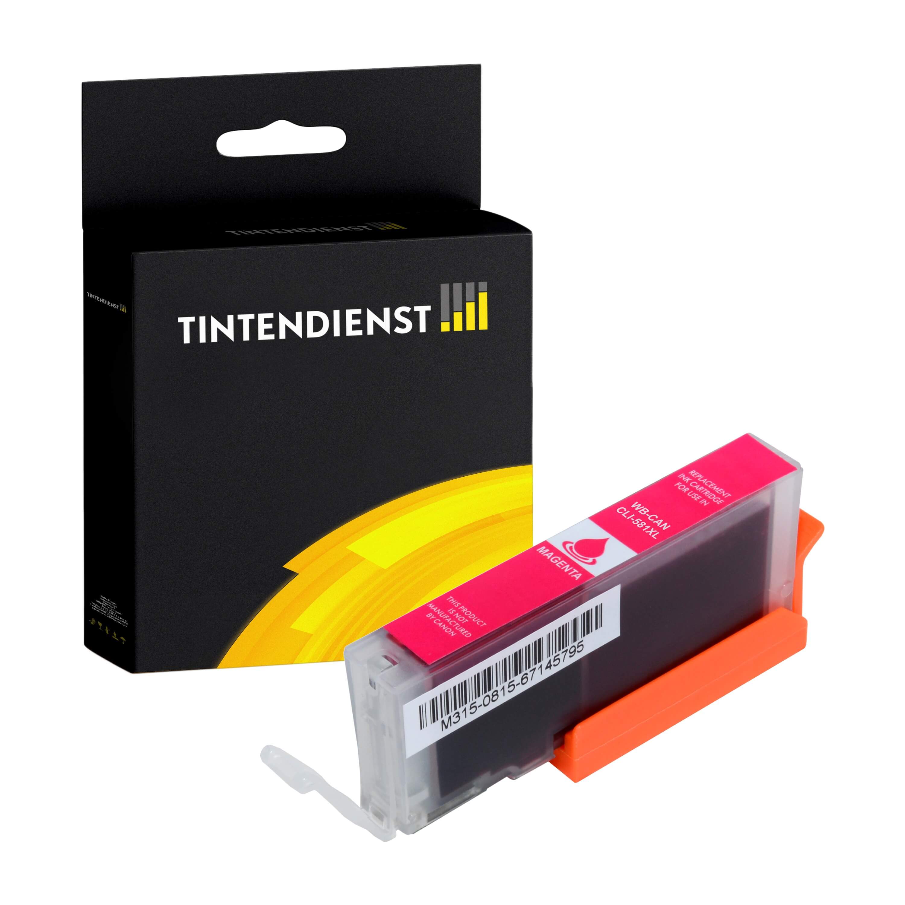 Tintendienst kompatibel für Canon Tintenpatrone 1996C001 / CLI-581MXXL Magenta [XXL Füllmenge]