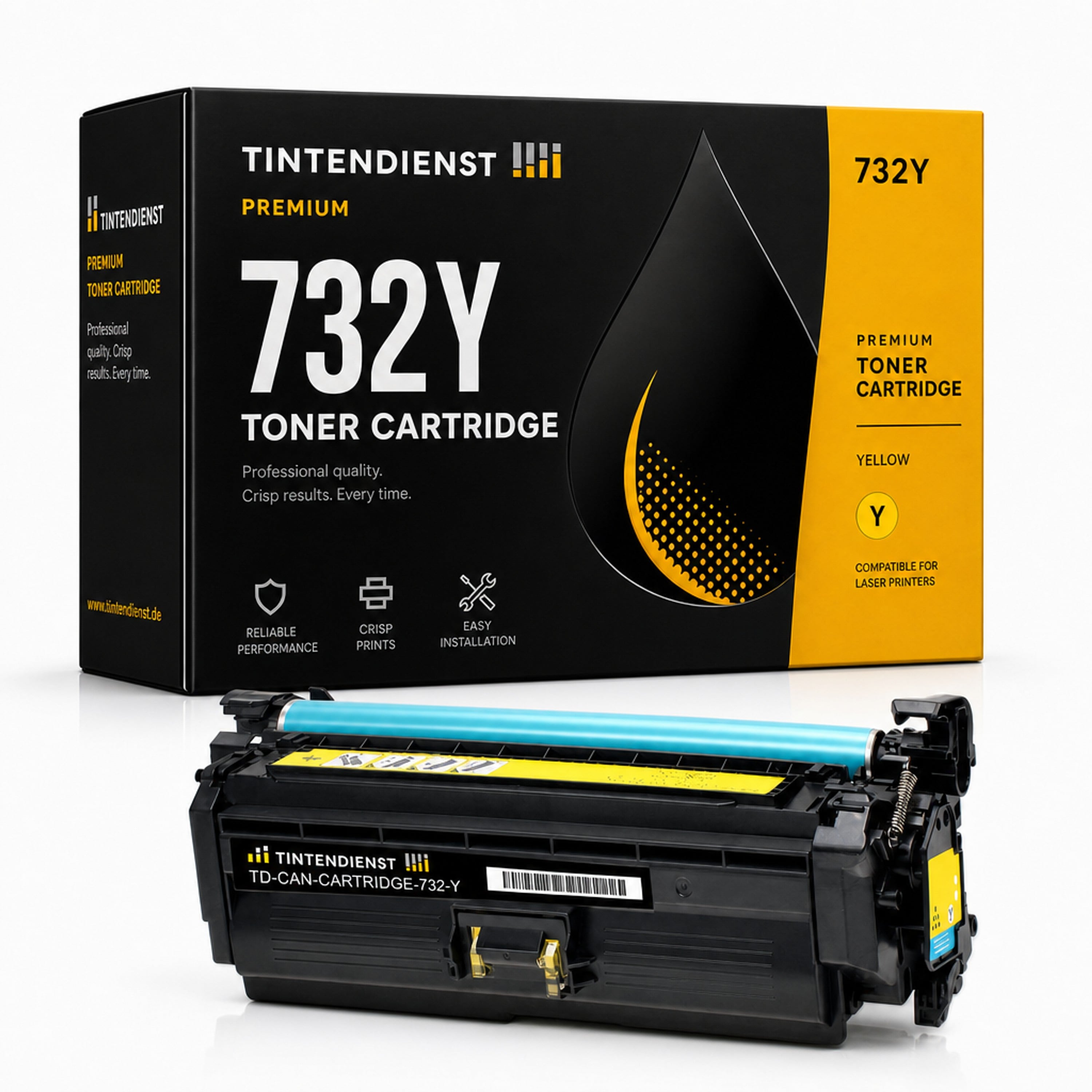 Toner kompatibel zu Canon 732Y, gelb
