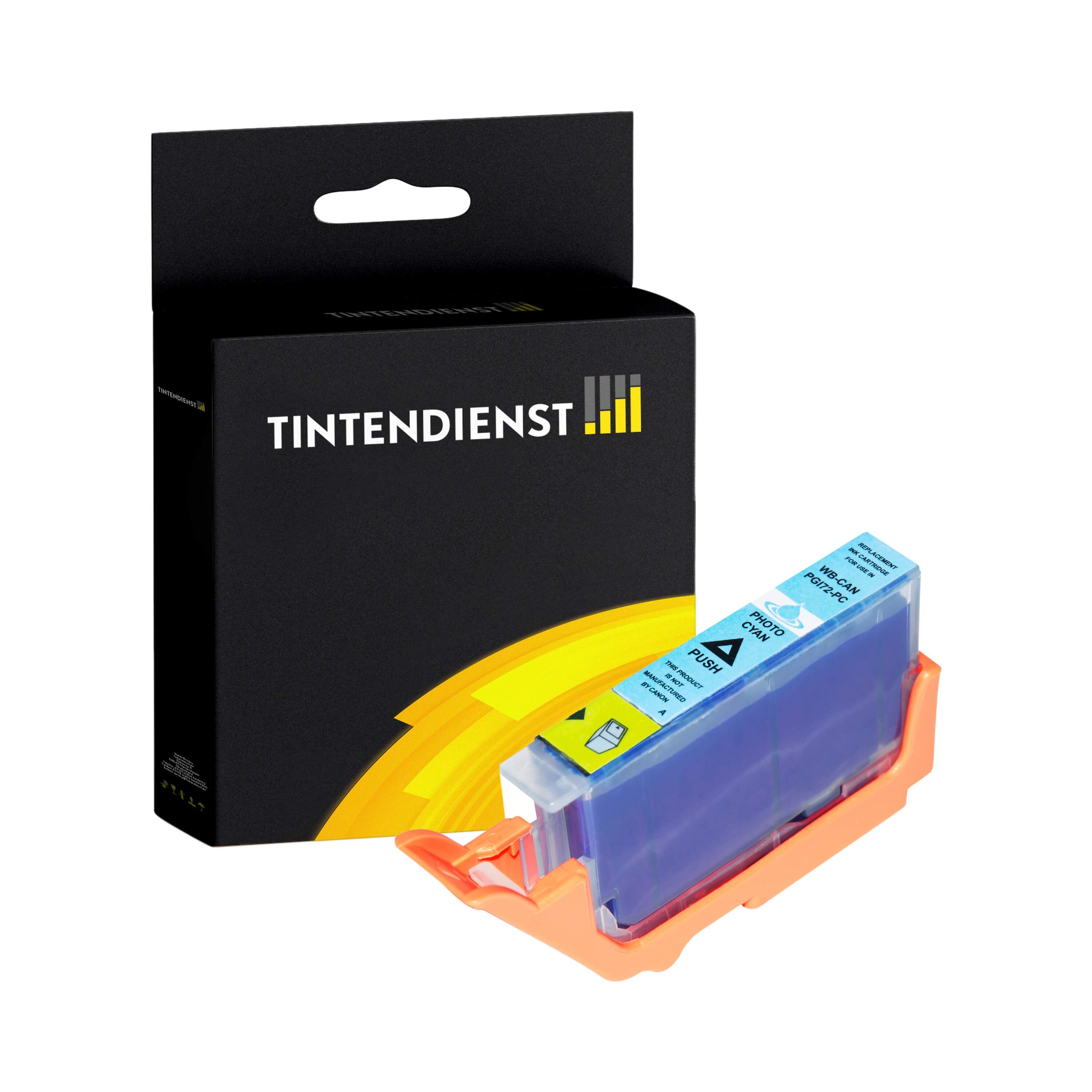 Tintendienst kompatibel für Canon Tintenpatrone 6407B001 / PGI-72PC Photo Cyan