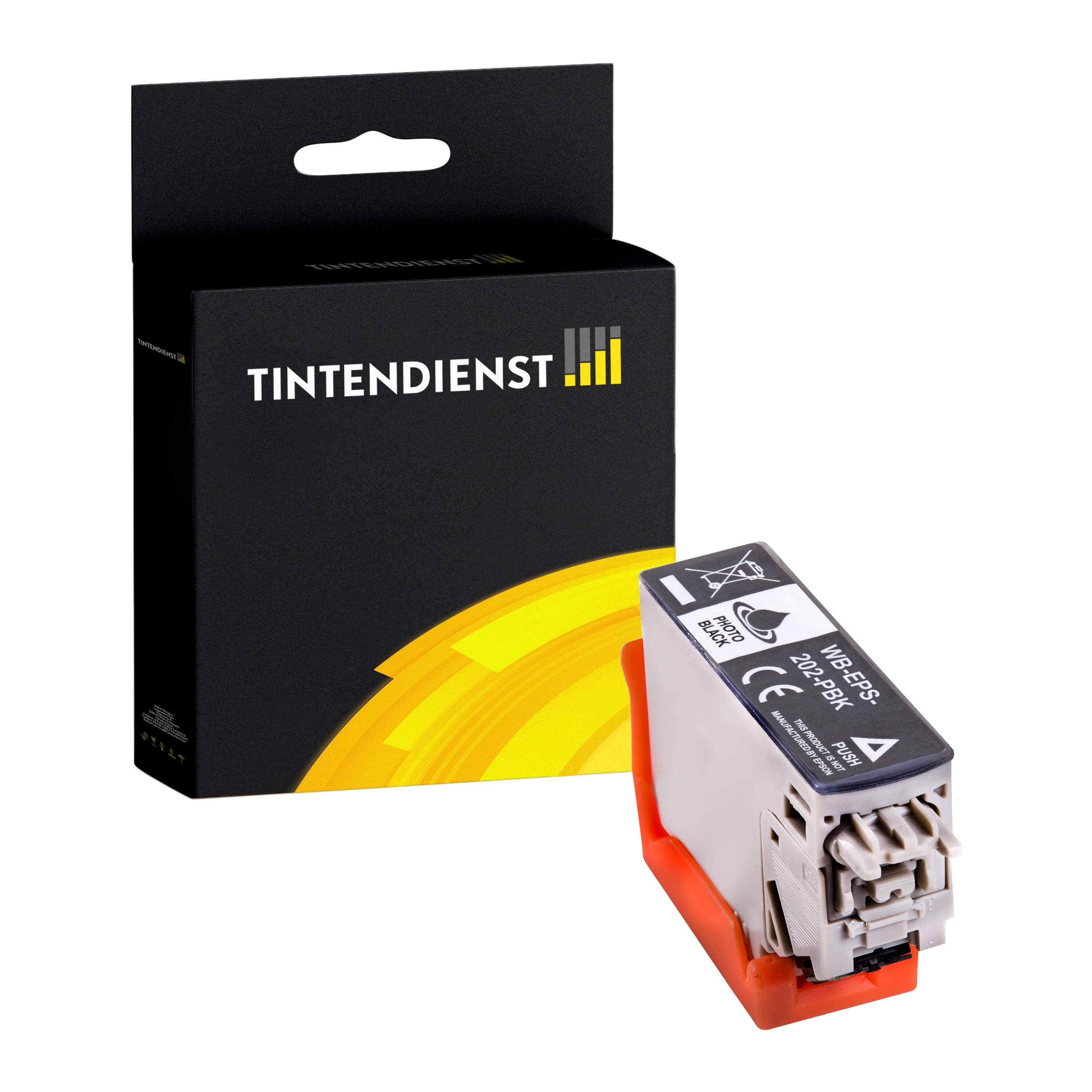 Tintendienst kompatibel für Epson Tintenpatrone C13T02F14010 / 202 Photo Schwarz