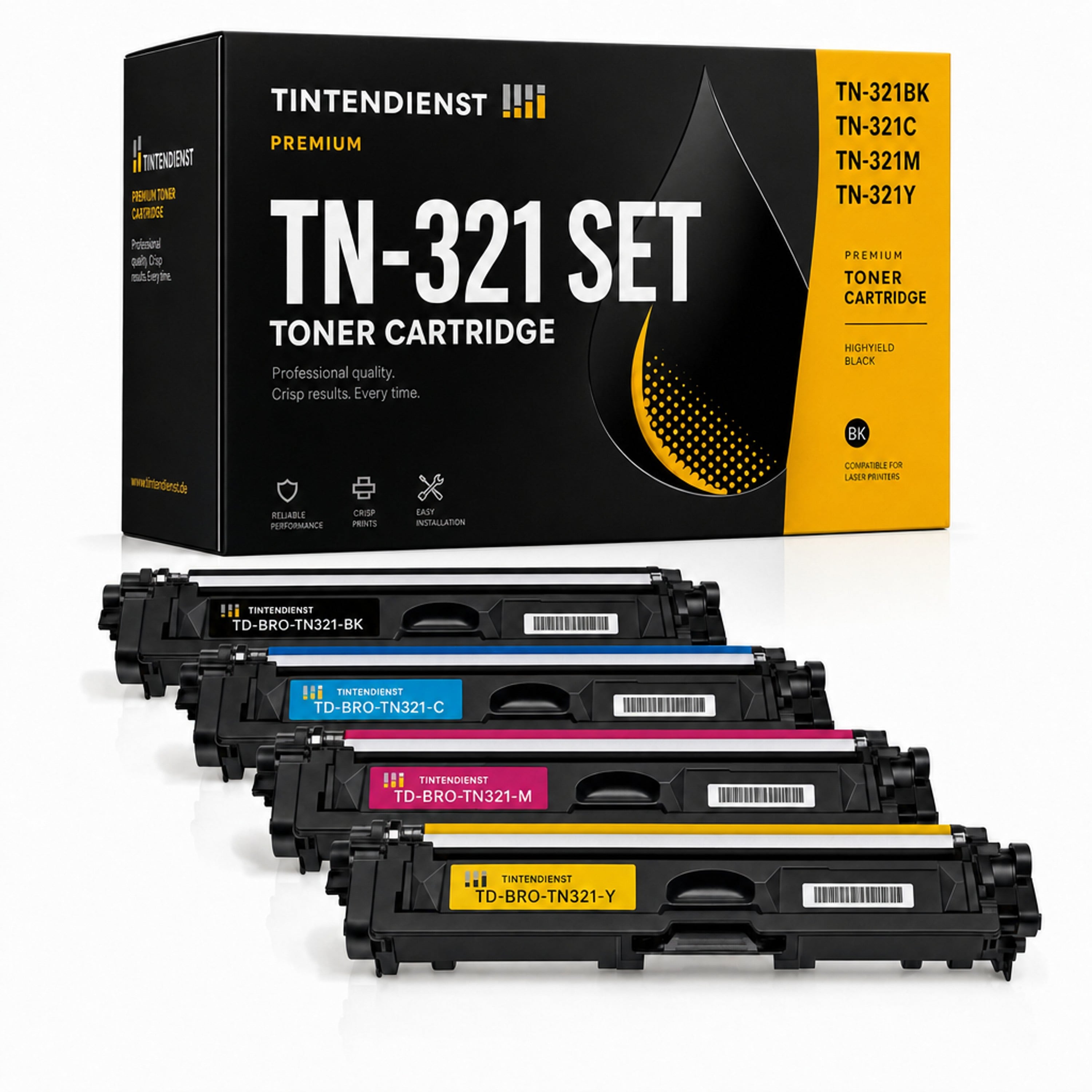 Set kompatibel zu Brother TN-325, 4 Toner