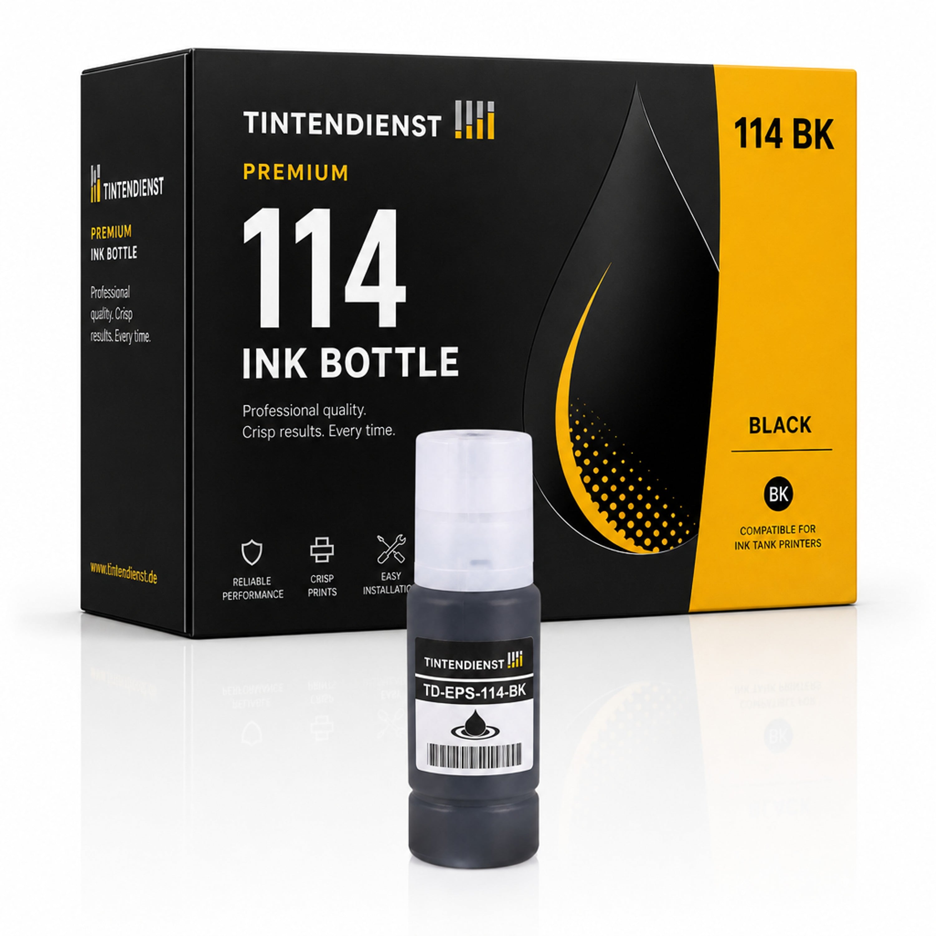 Tintentank kompatibel zu Epson 114, schwarz