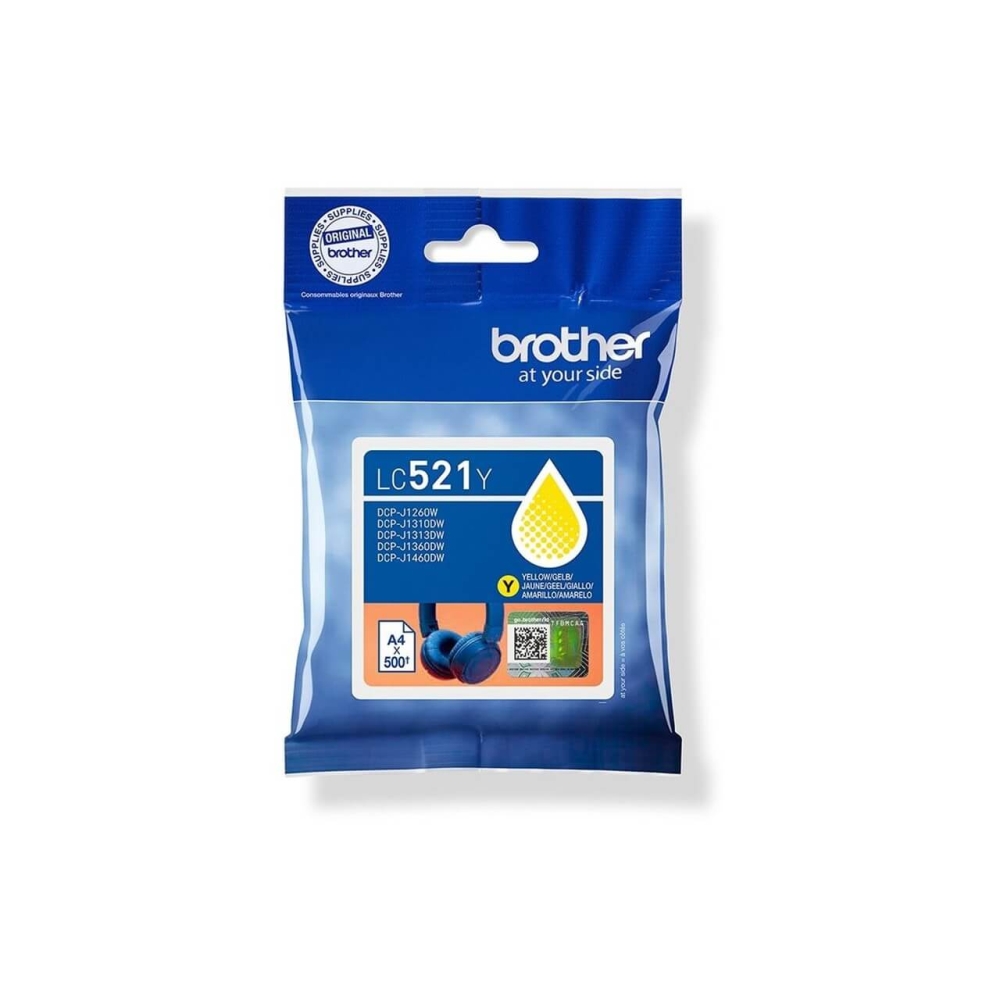 Original Brother Tintenpatrone LC-521Y Gelb