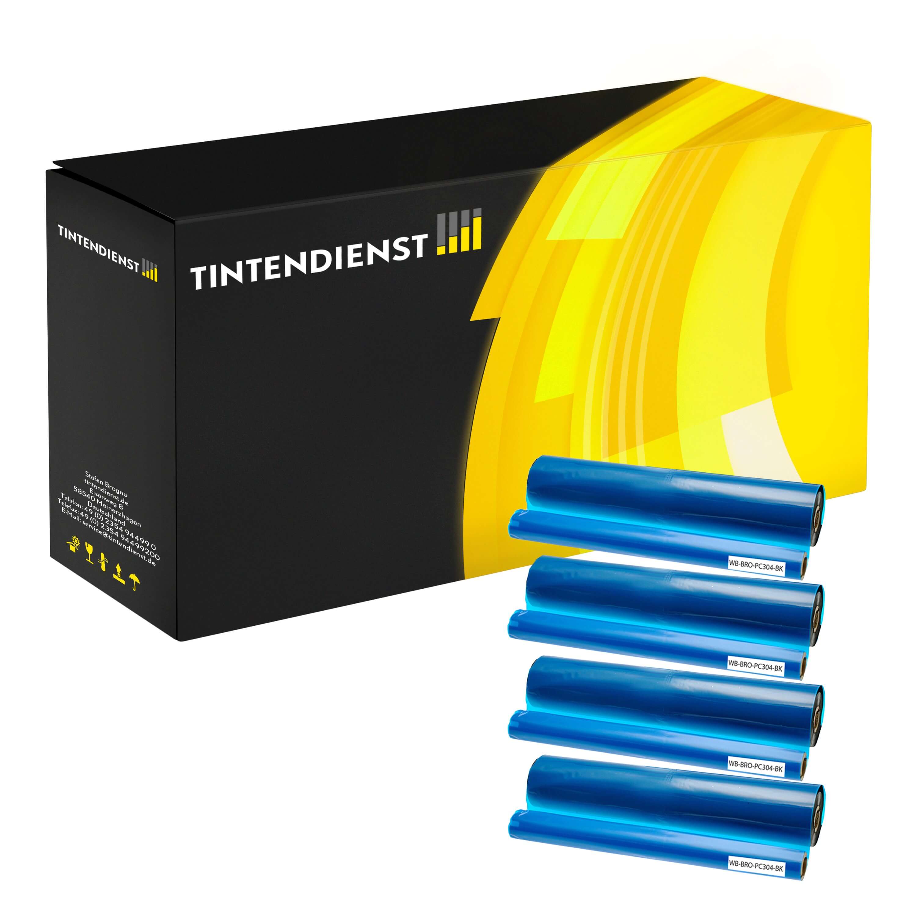 Tintendienst Thermorollen Brother PC304 (4-Pack)