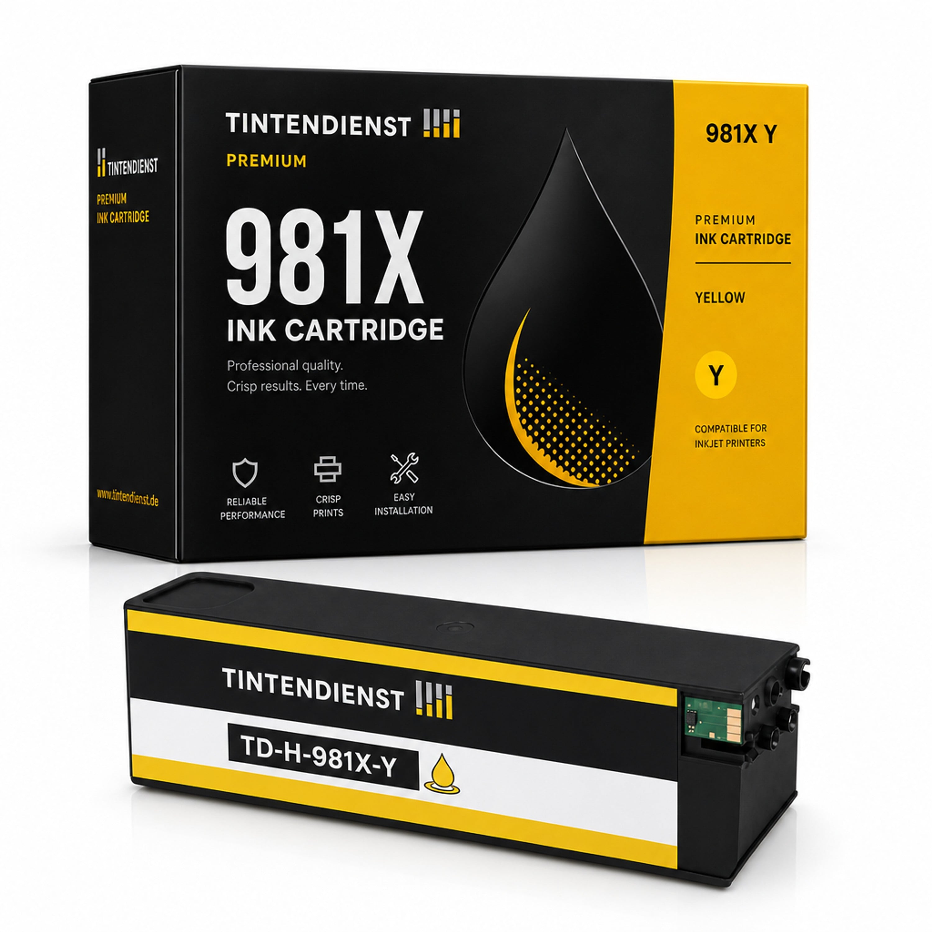 Druckerpatrone kompatibel zu HP 981X, gelb