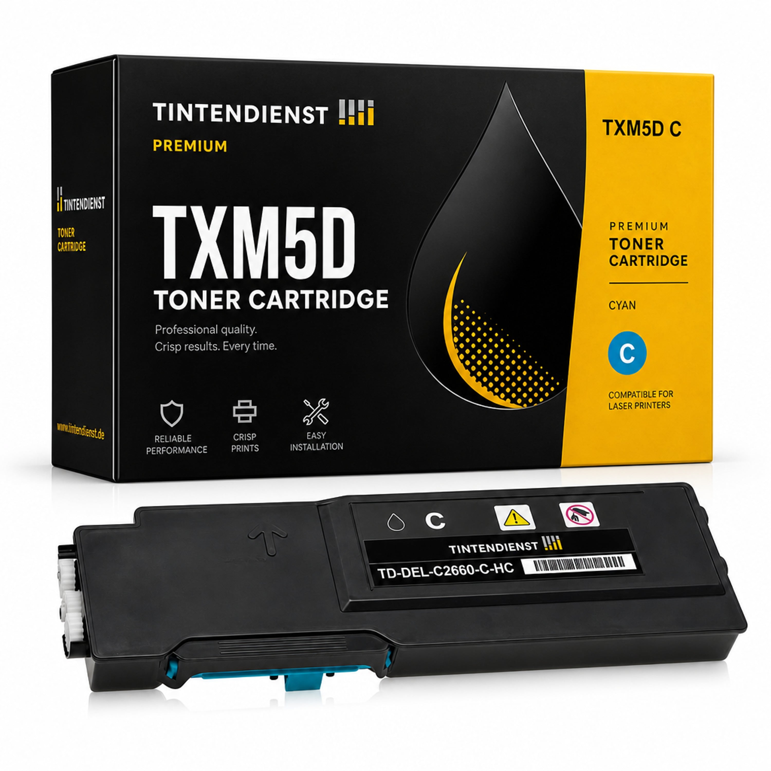 Toner kompatibel zu Dell TXM5D, cyan