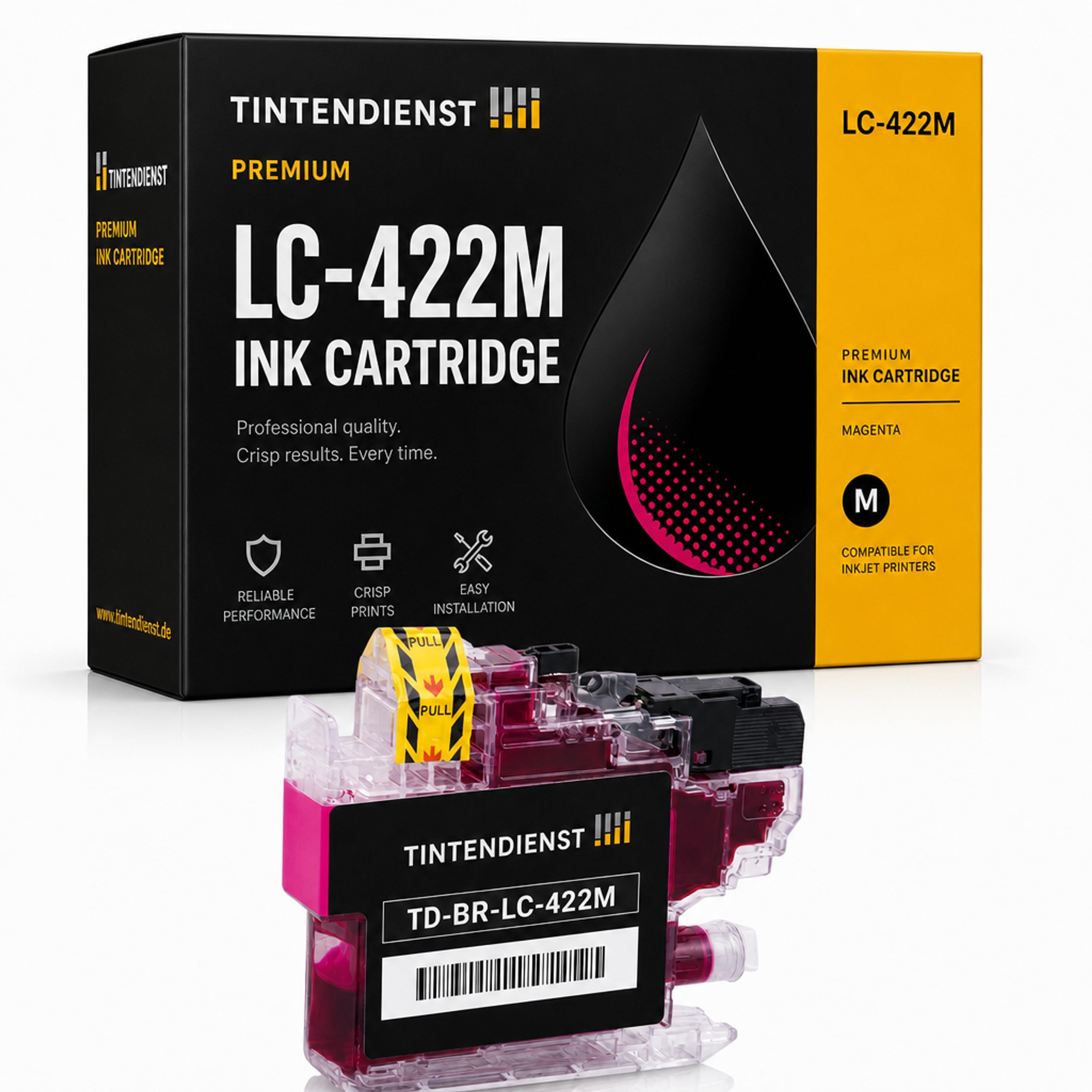 Druckerpatrone kompatibel zu Brother LC-422M XL, magenta