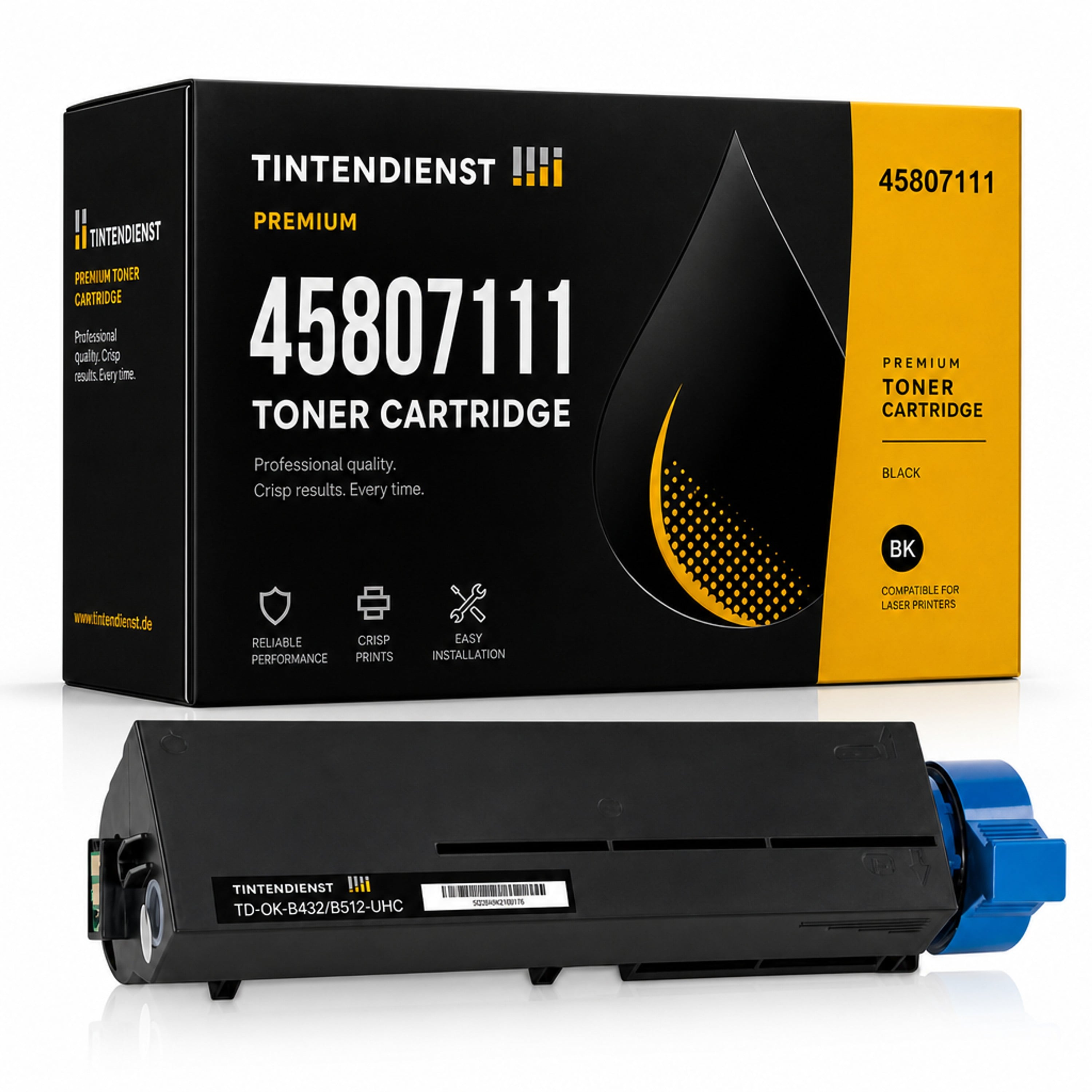 Toner kompatibel zu OKI 45807111, schwarz