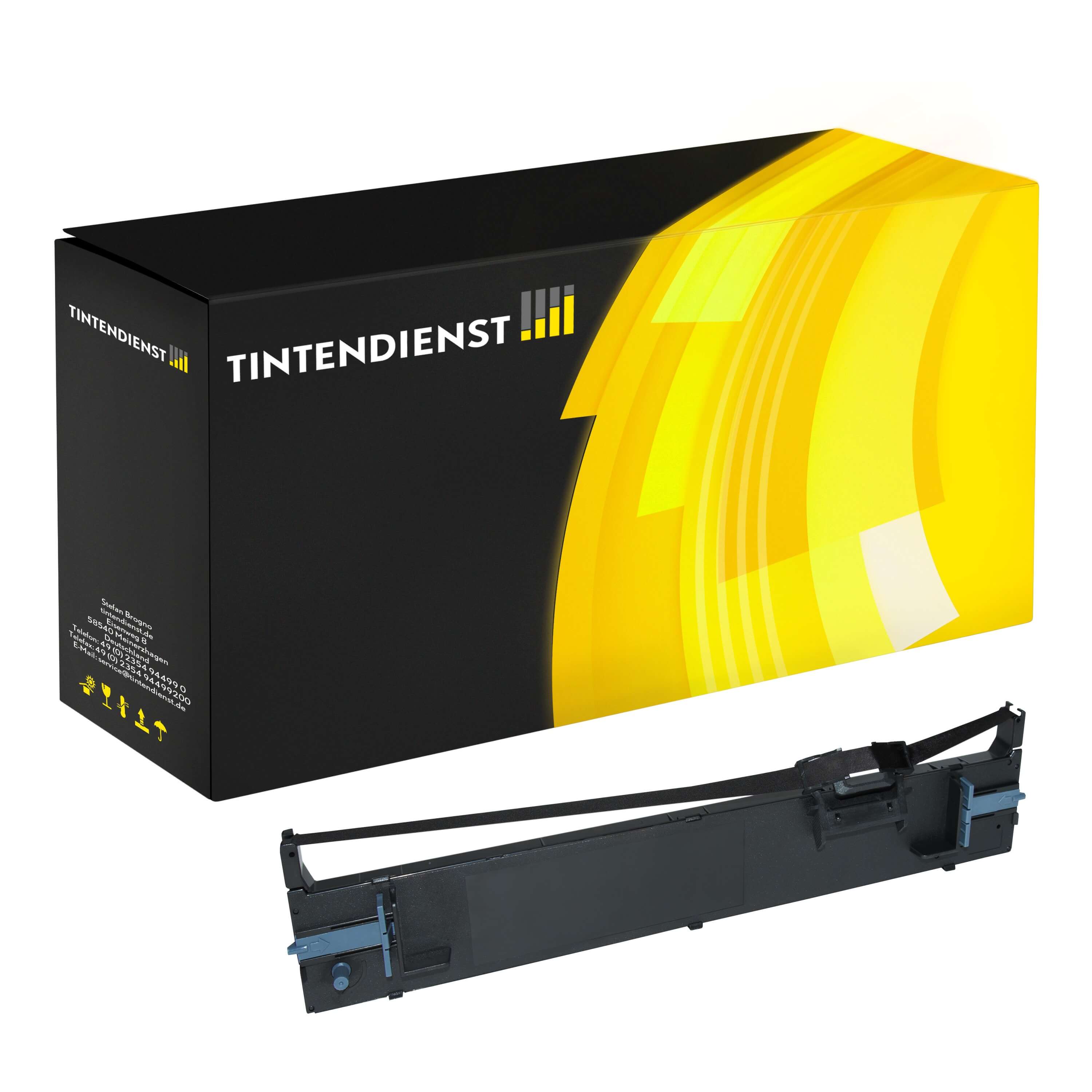 Tintendienst kompatibel für Epson Farbband C13S015610 Schwarz