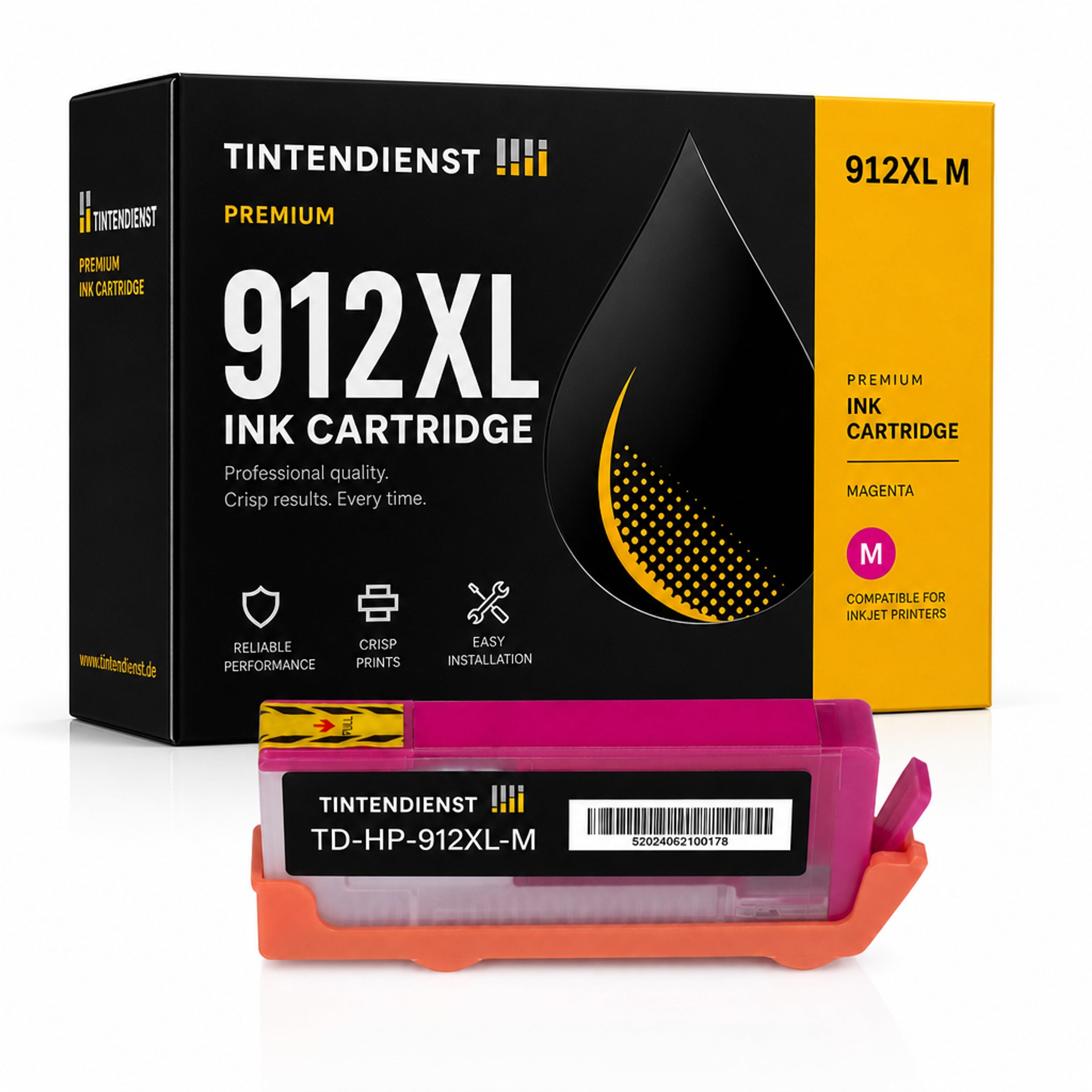 Druckerpatrone kompatibel zu HP 912XL, magenta