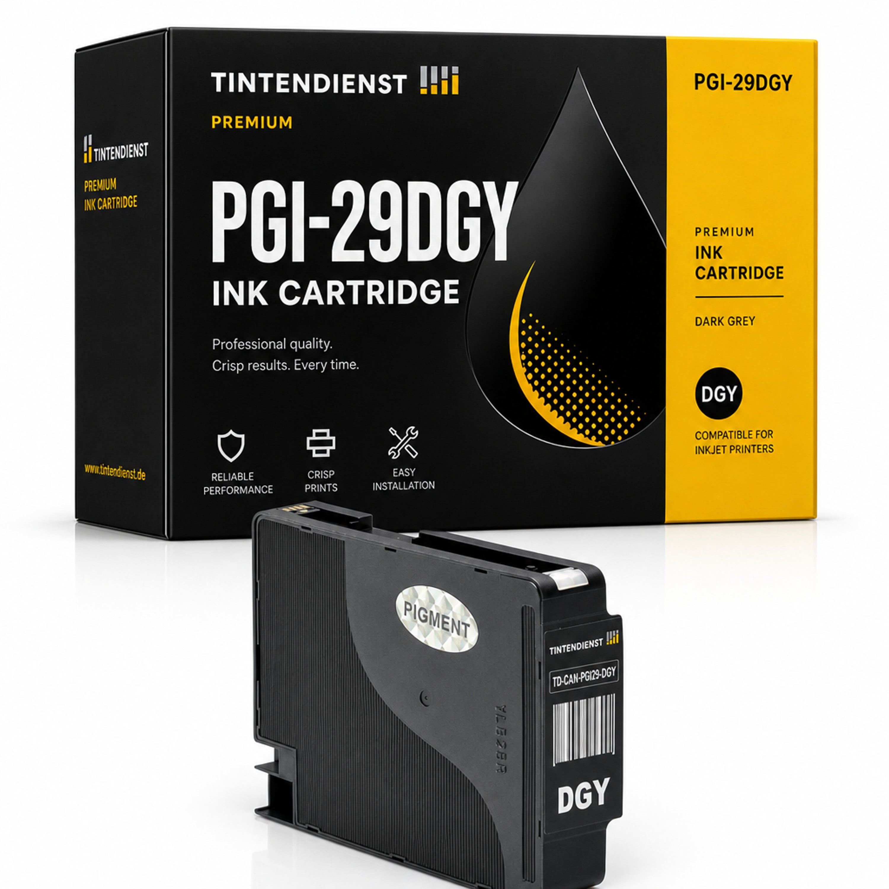 Druckerpatrone kompatibel zu Canon PGI-29DGY, dunkel grau