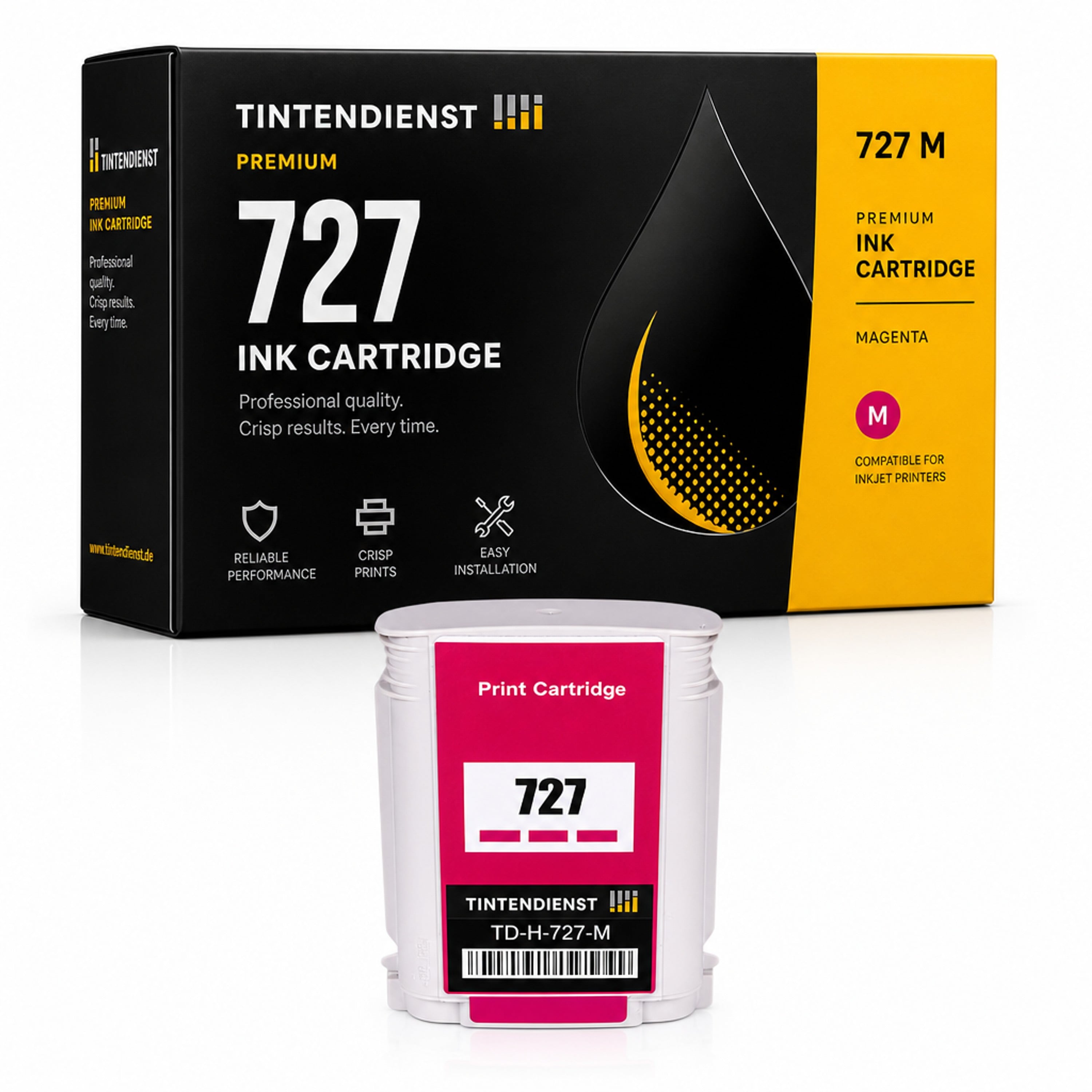 Druckerpatrone kompatibel zu HP 727, magenta