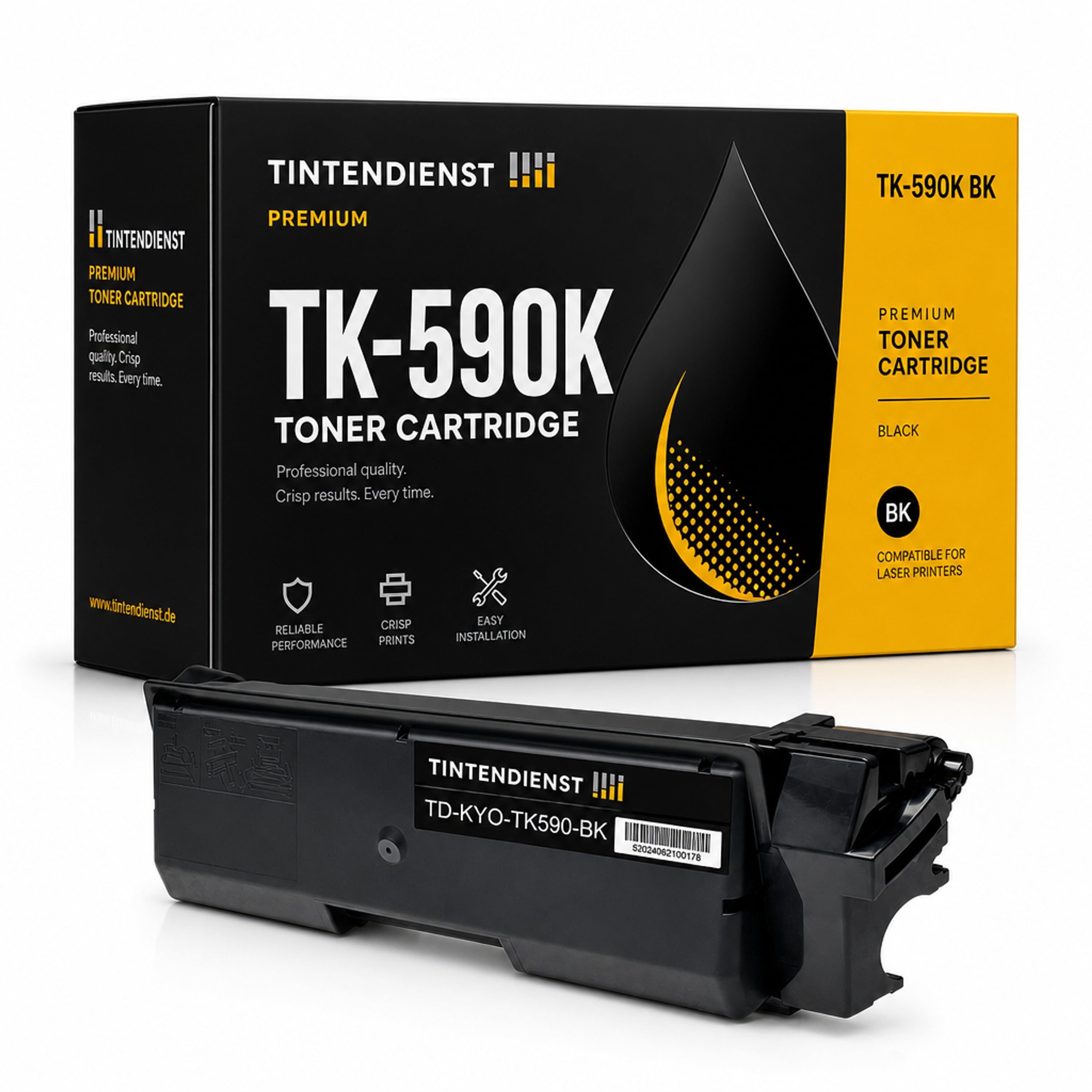 Toner kompatibel zu Kyocera TK-590K, schwarz