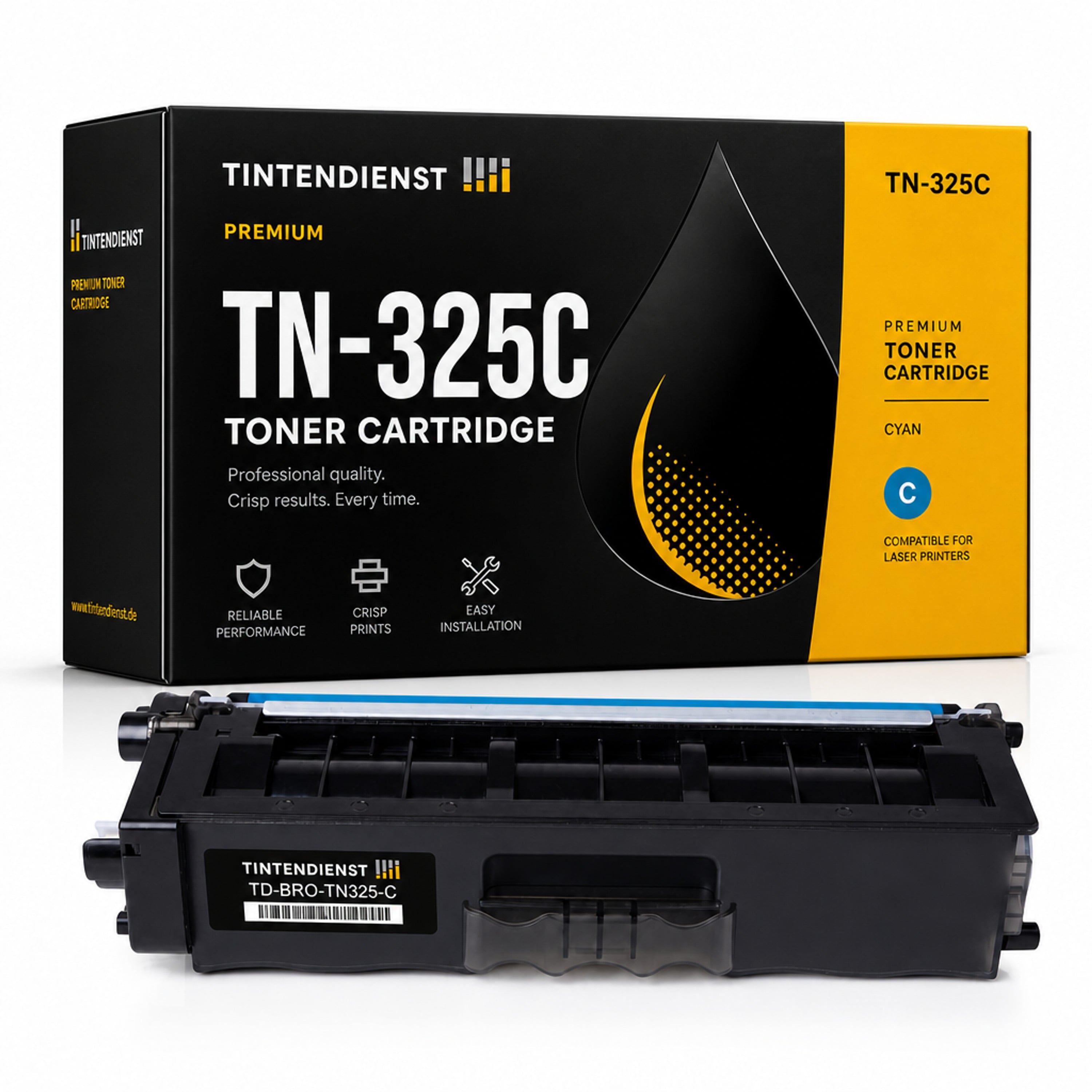 Toner kompatibel zu Brother TN-325C, cyan