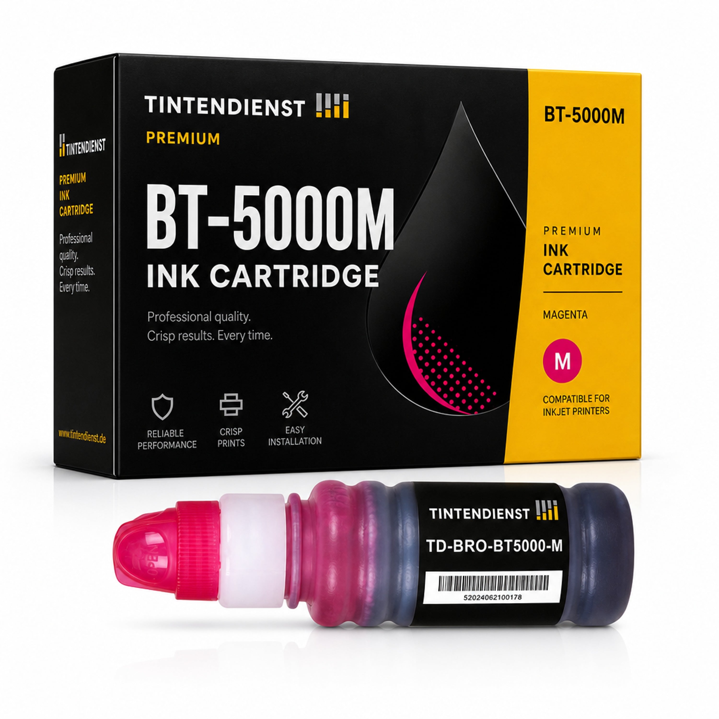 Druckerpatrone kompatibel zu Brother BT-5000M, magenta