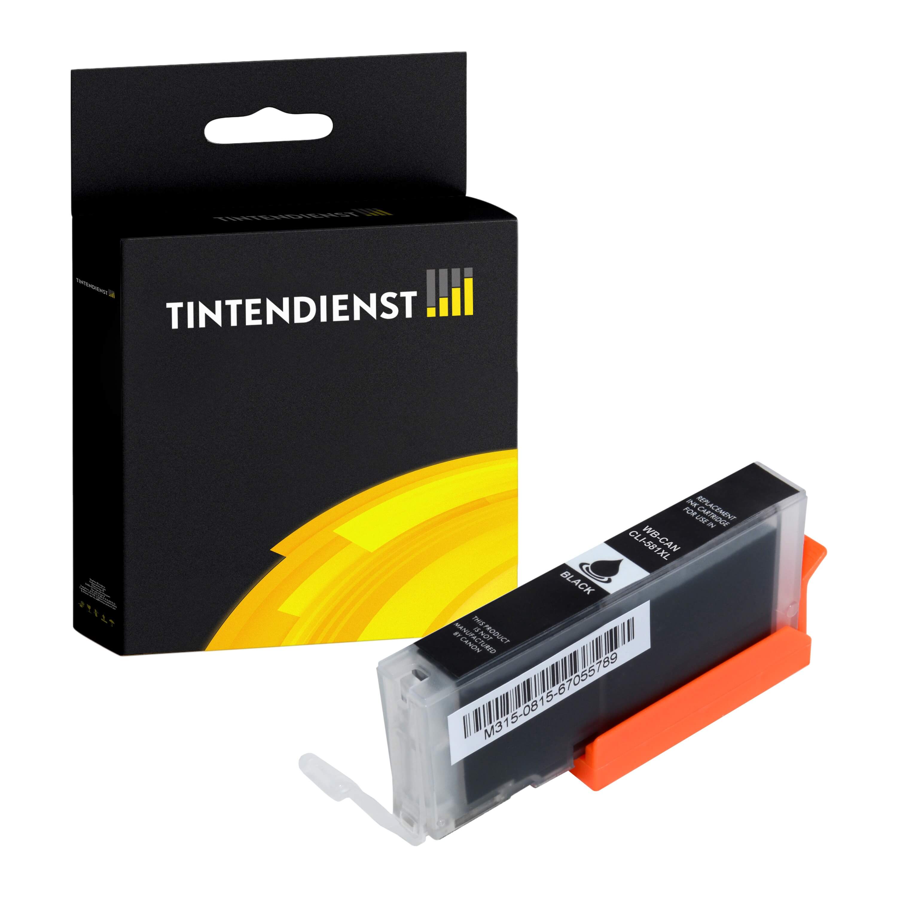Tintendienst kompatibel für Canon Tintenpatrone 1998C001 / CLI-581BKXXL Schwarz [XXL Füllmenge]