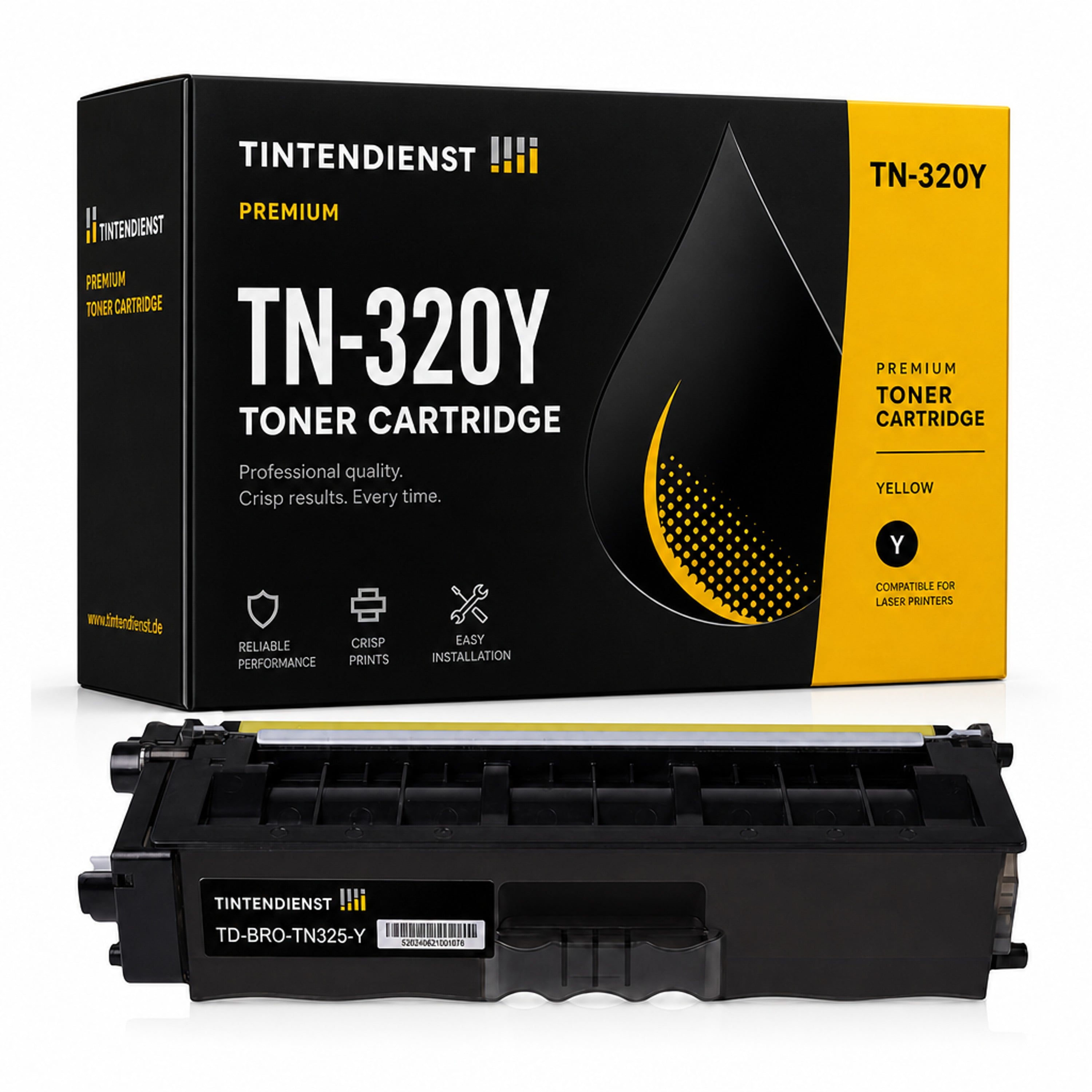Toner kompatibel zu Brother TN-320Y, gelb