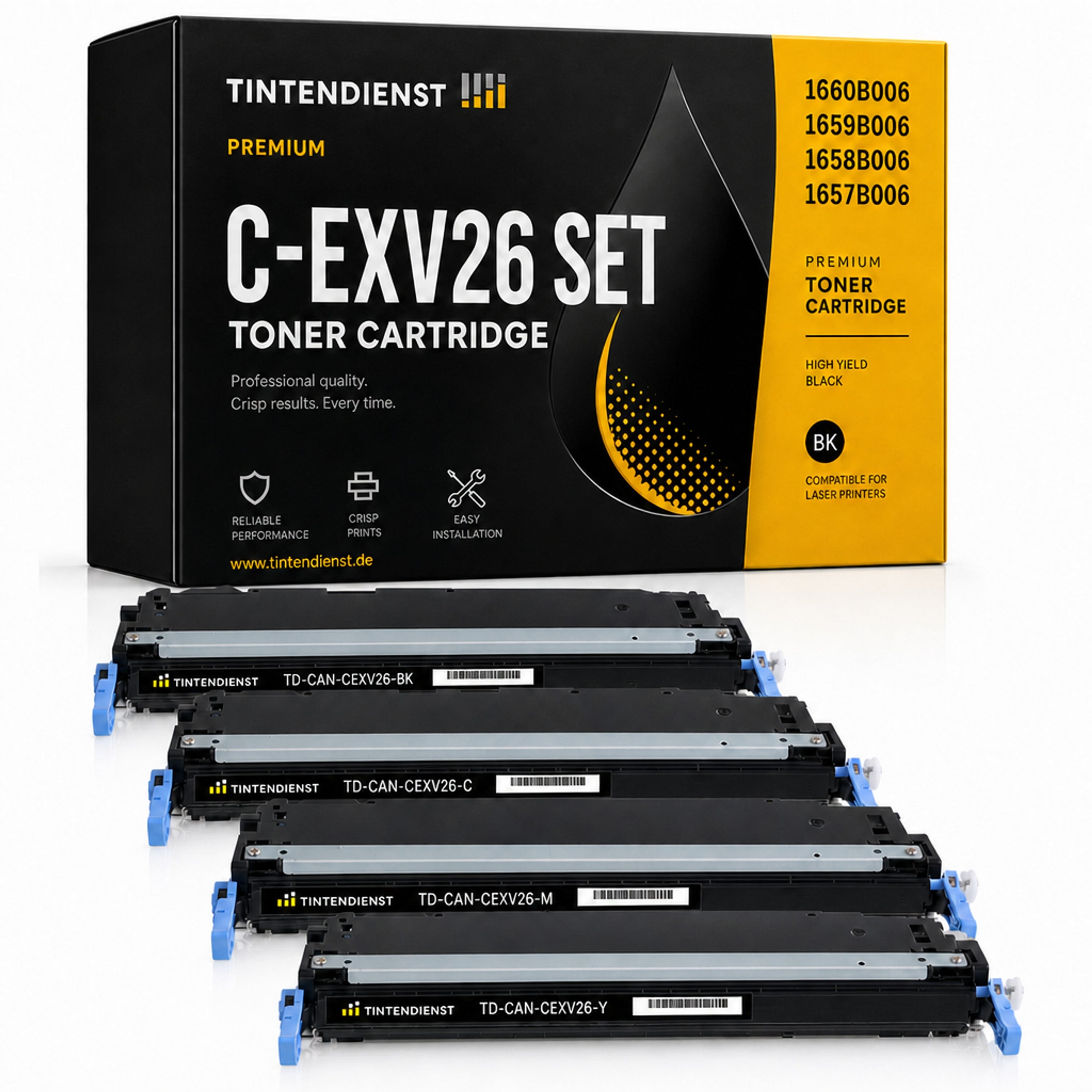 Set kompatibel zu Canon 1657B006, 4 Toner