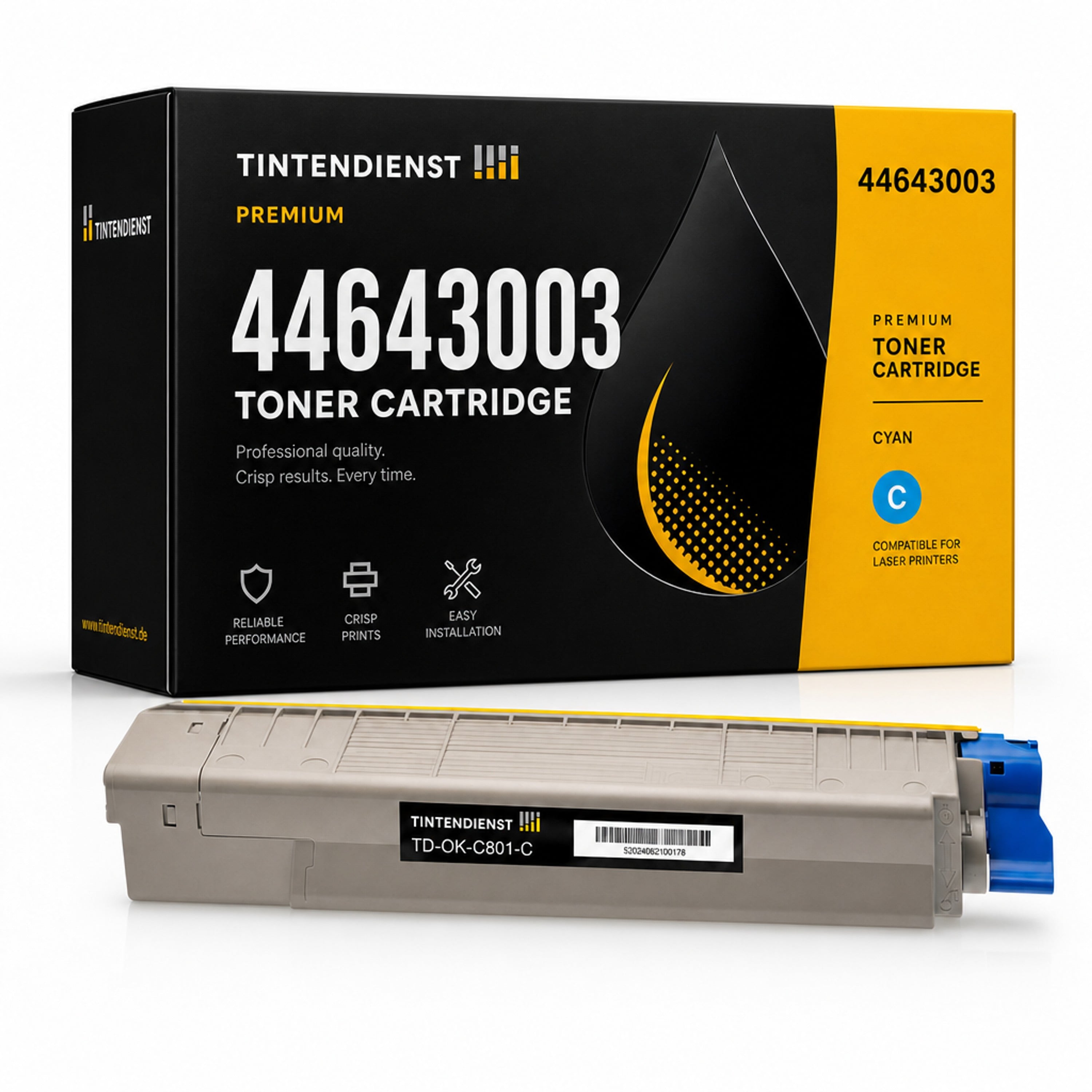 Toner kompatibel zu OKI 44643003, cyan