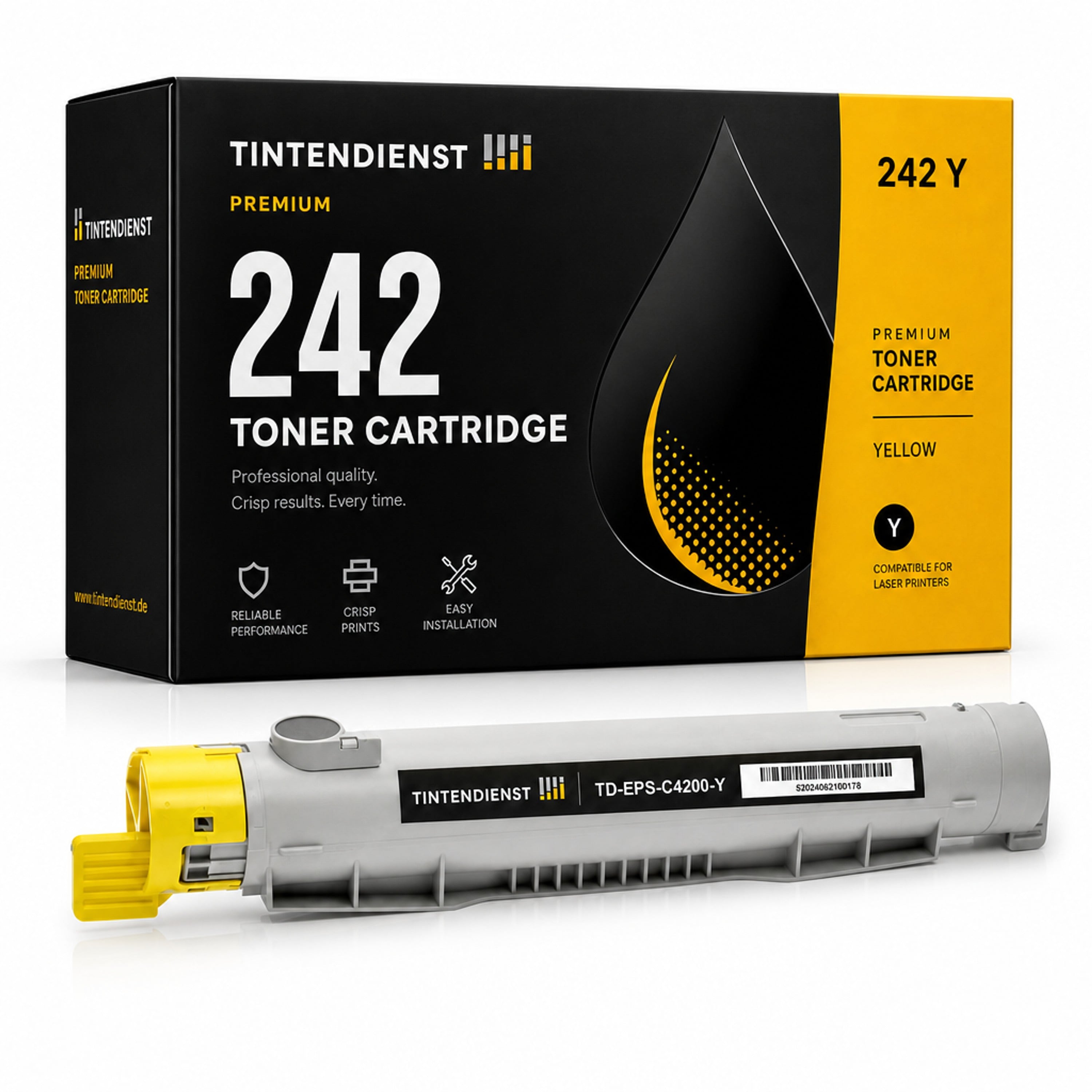 Toner kompatibel zu Epson 242, gelb