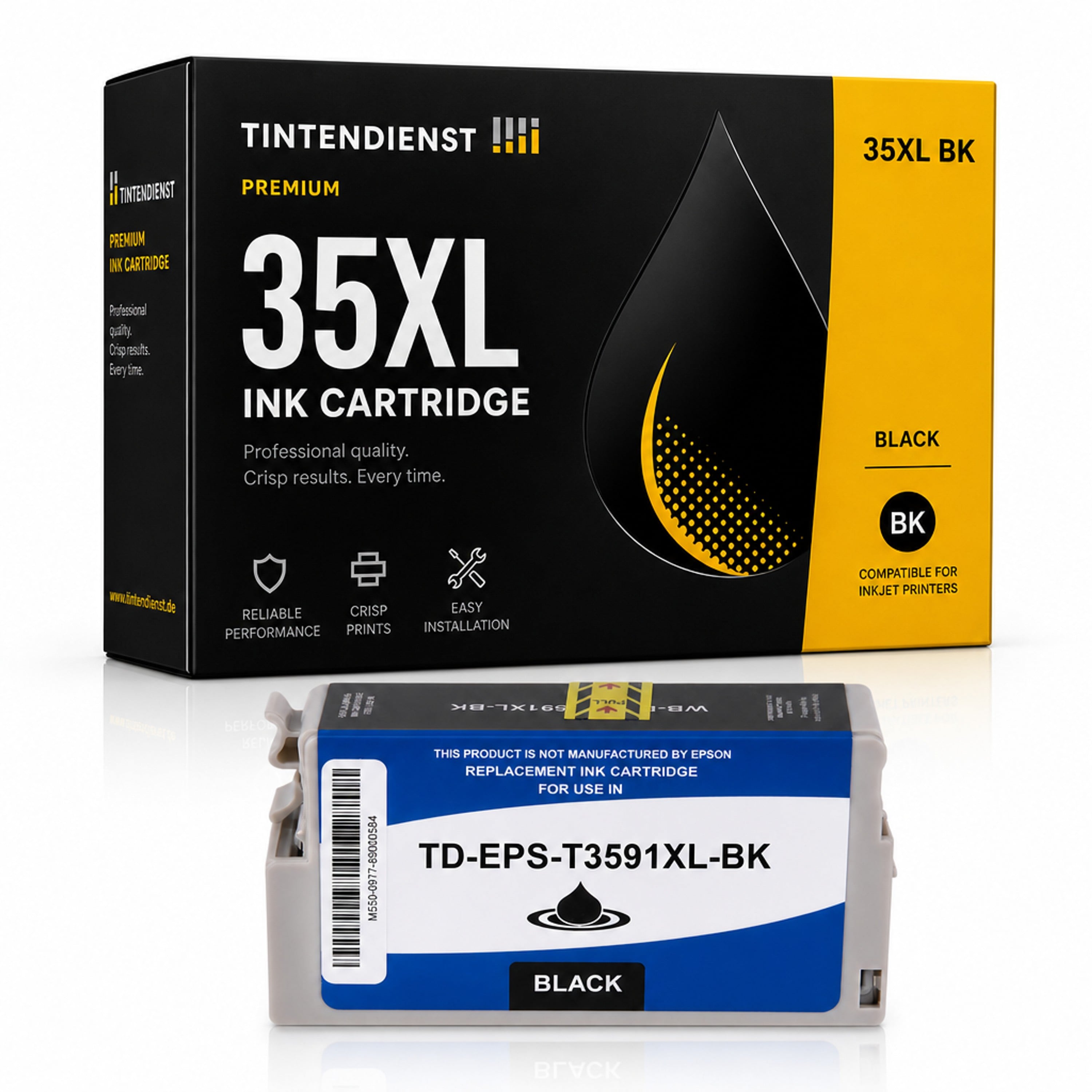 Druckerpatrone kompatibel zu Epson 35XL, schwarz