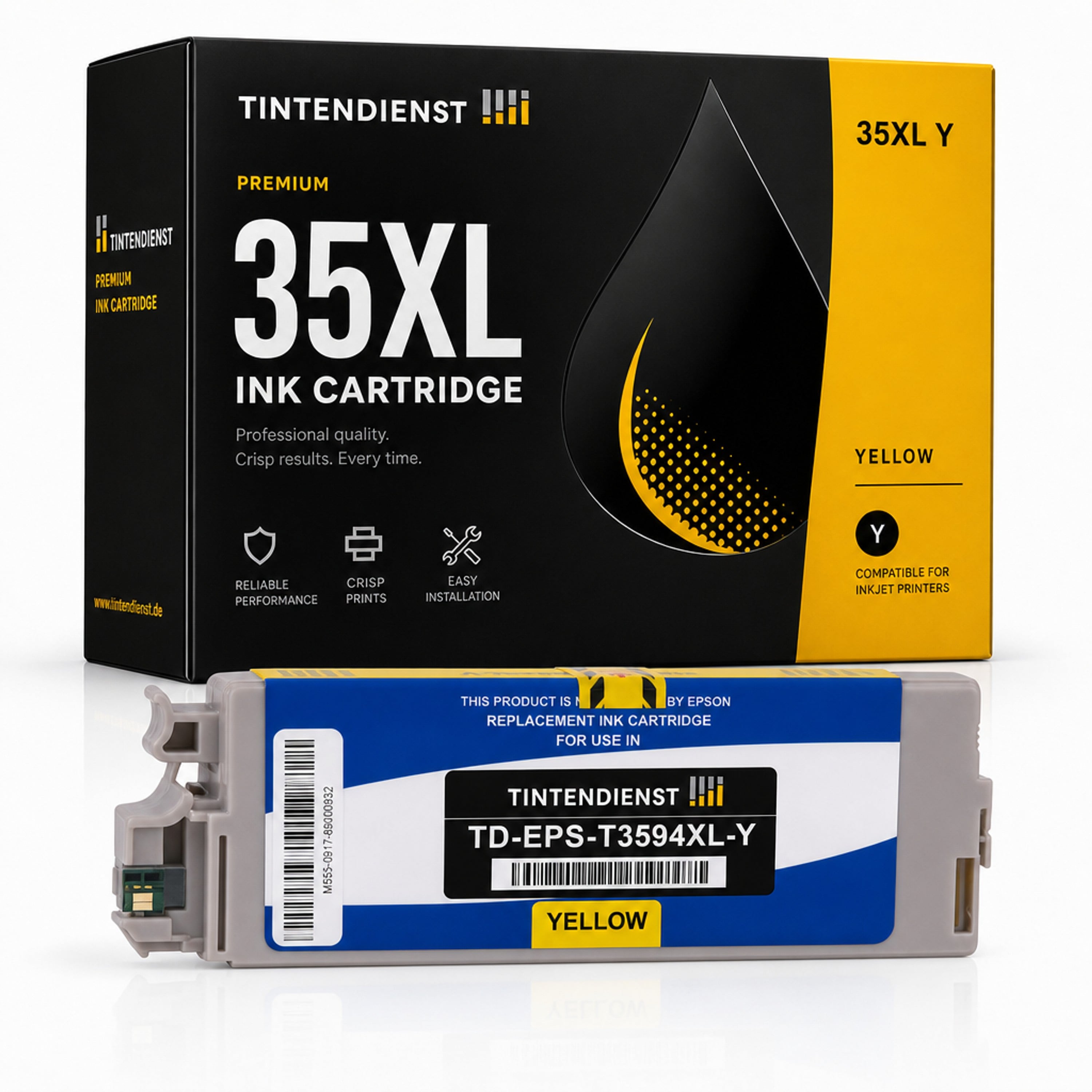 Druckerpatrone kompatibel zu Epson 35XL, gelb