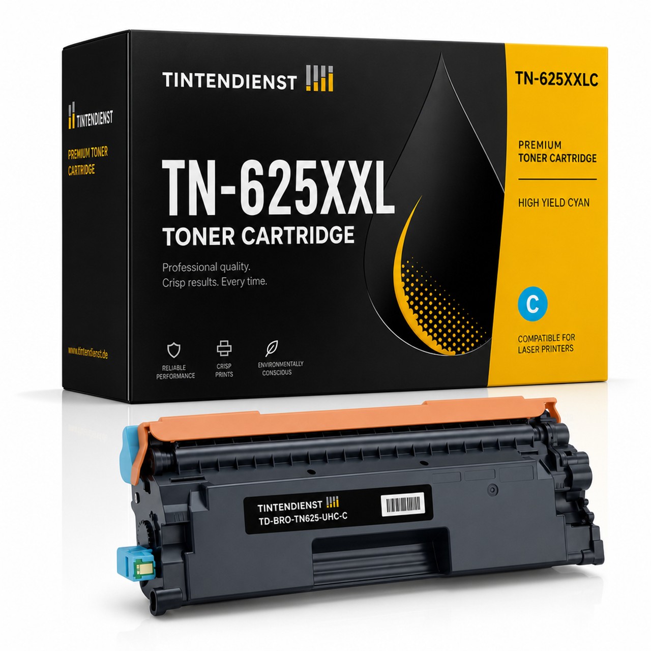Toner kompatibel zu Brother TN-625XXLC, cyan