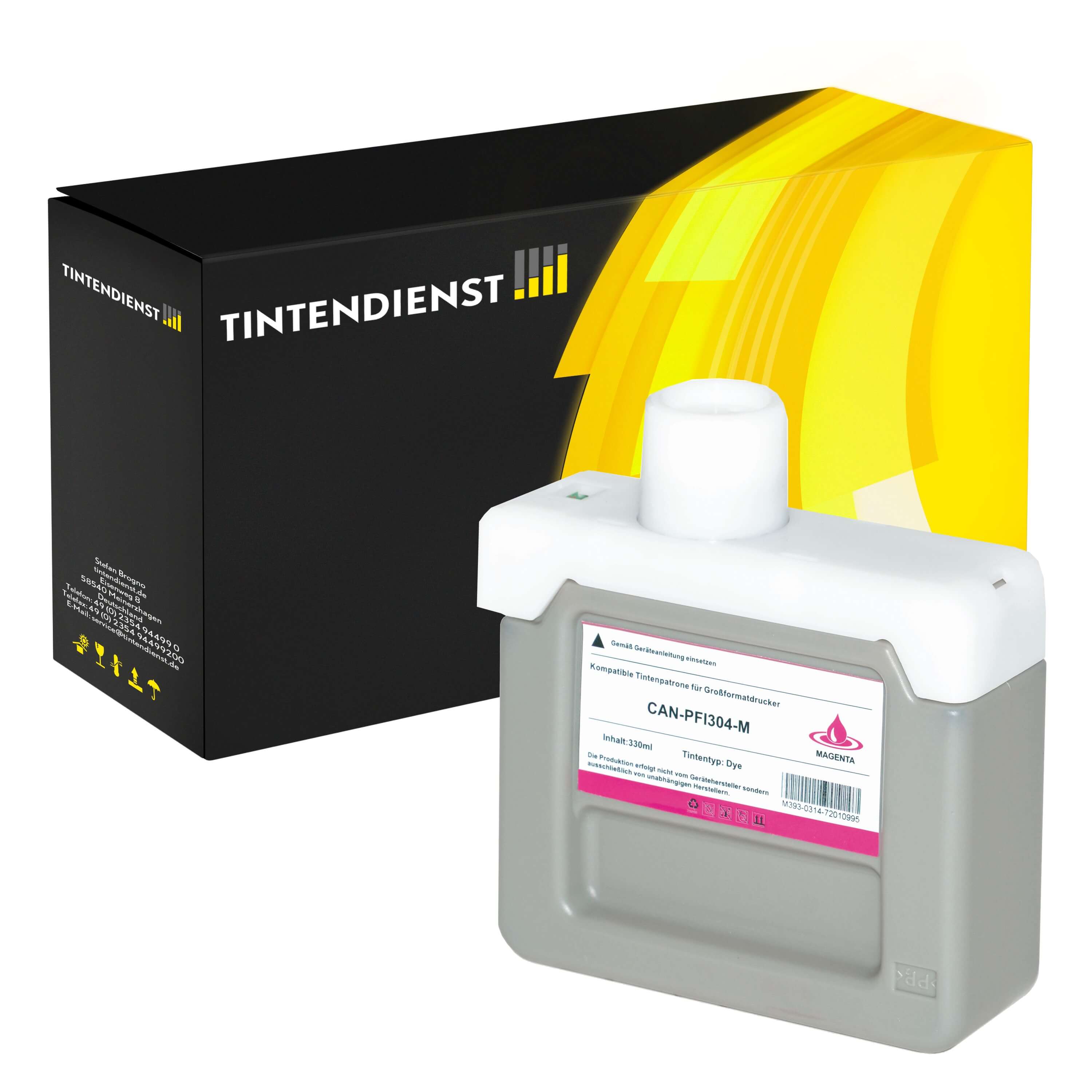 Canon PFI-304M Druckerpatrone (3851B005) magenta – Tintendienst kompatibel