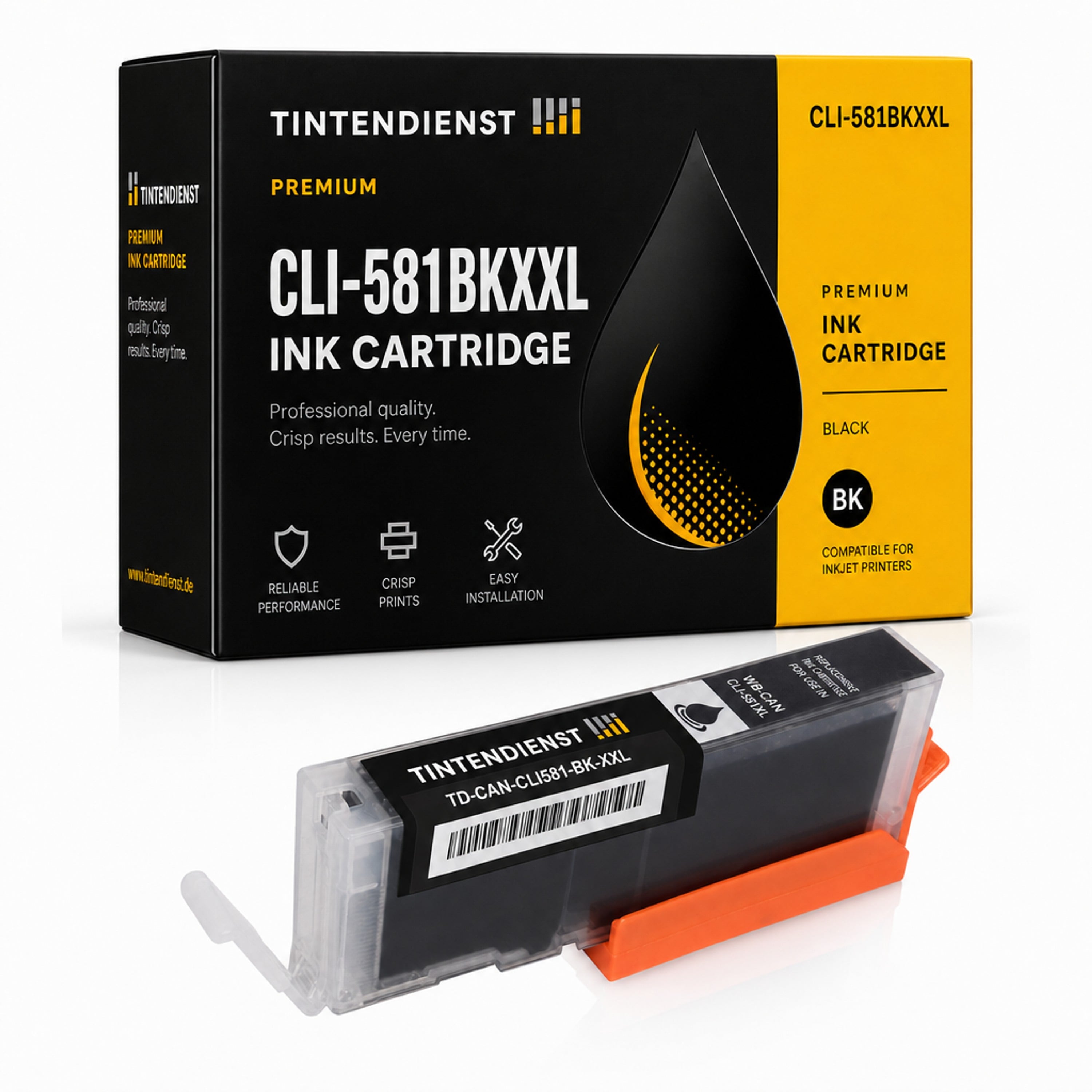 Druckerpatrone kompatibel zu Canon CLI-581BKXXL, schwarz