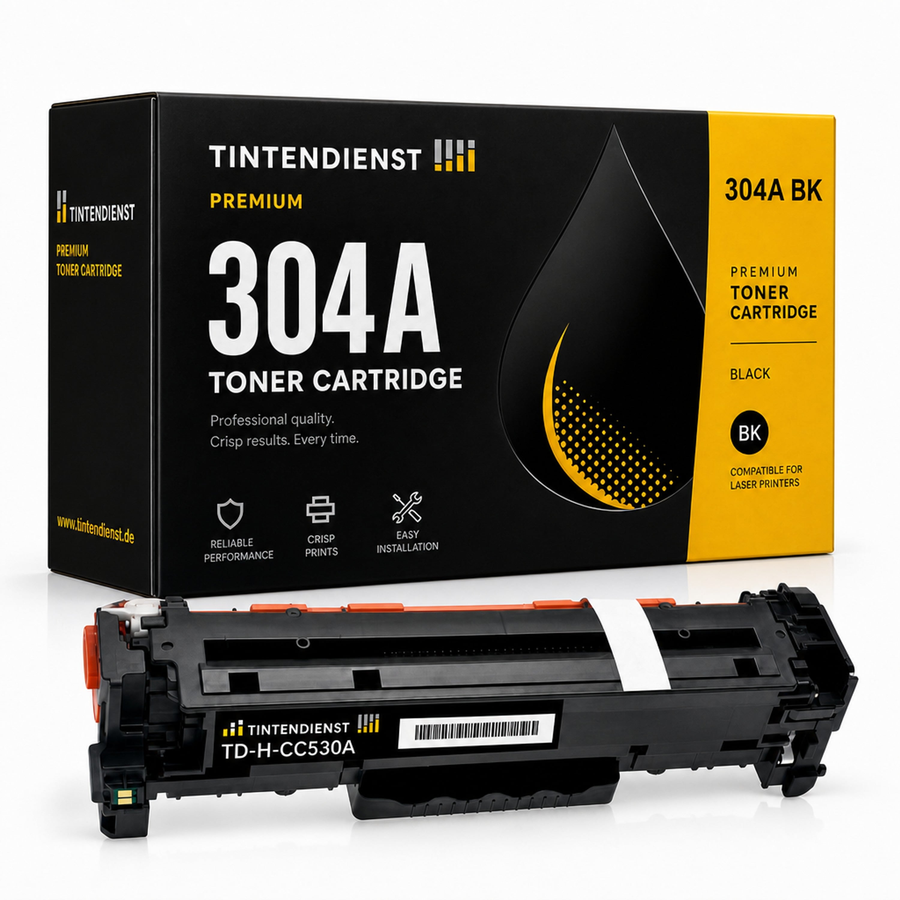 Toner kompatibel zu HP 304A, schwarz