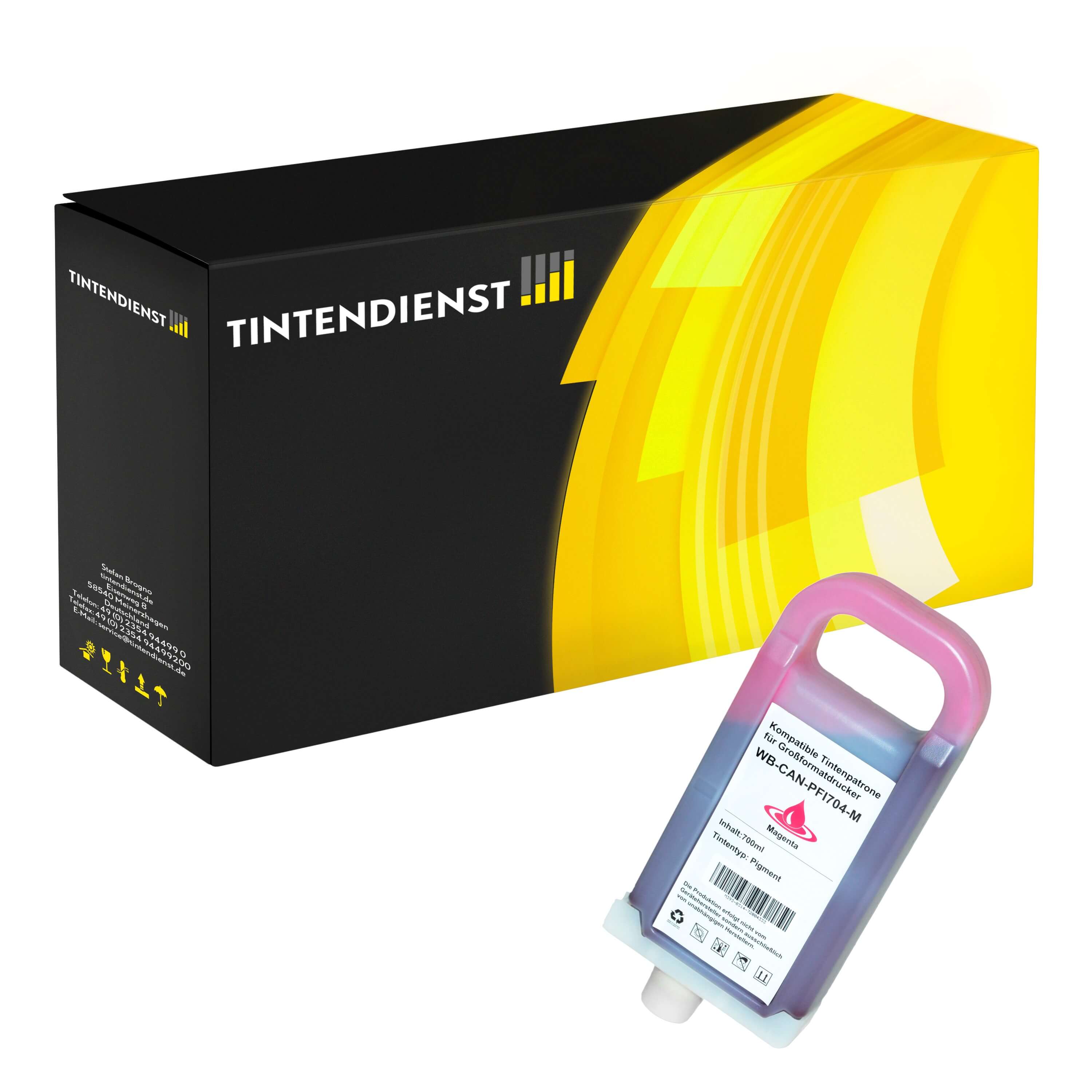 Canon PFI-704M Druckerpatrone (3863B005) magenta – Tintendienst kompatibel