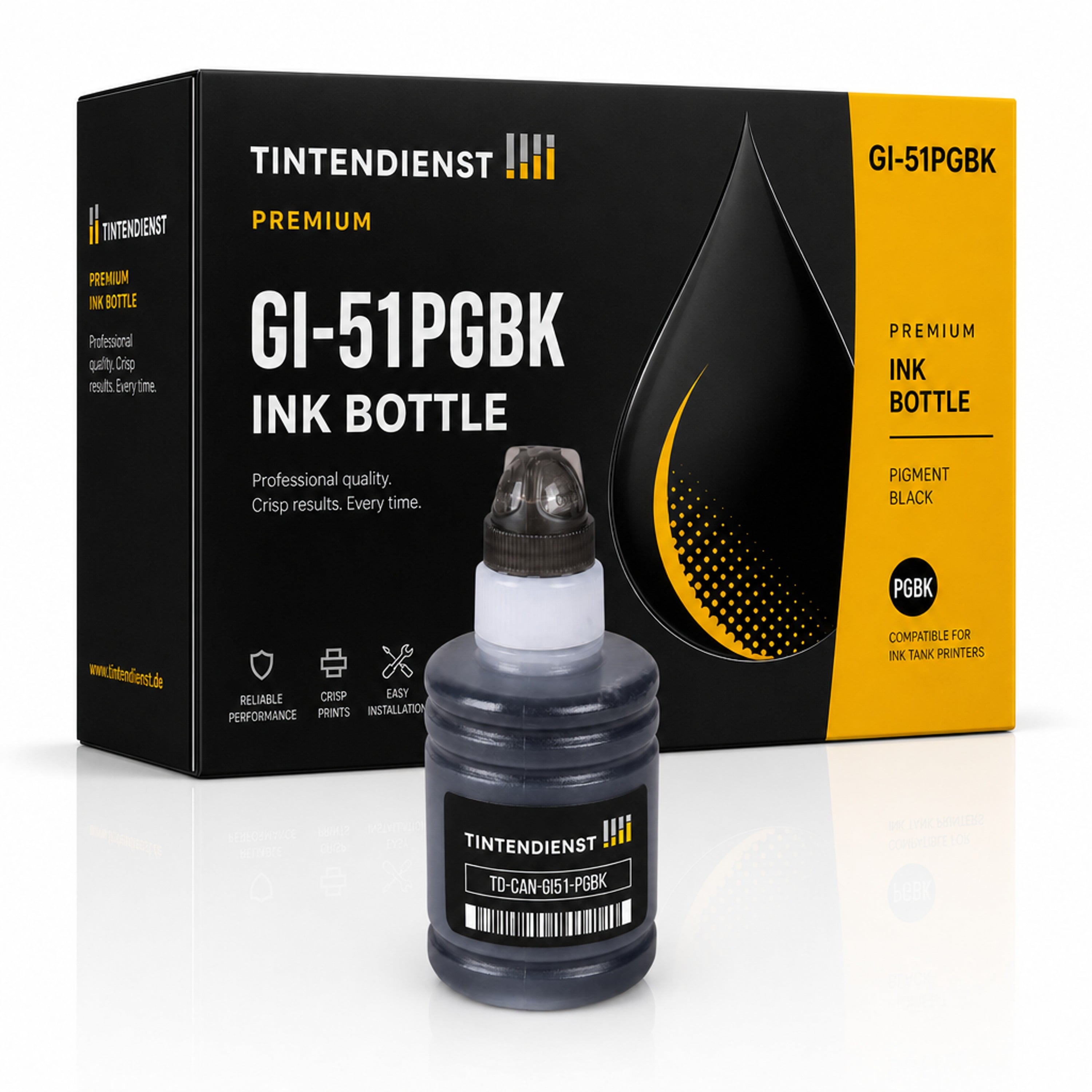 Tintentank kompatibel zu Canon GI-51PGBK, schwarz