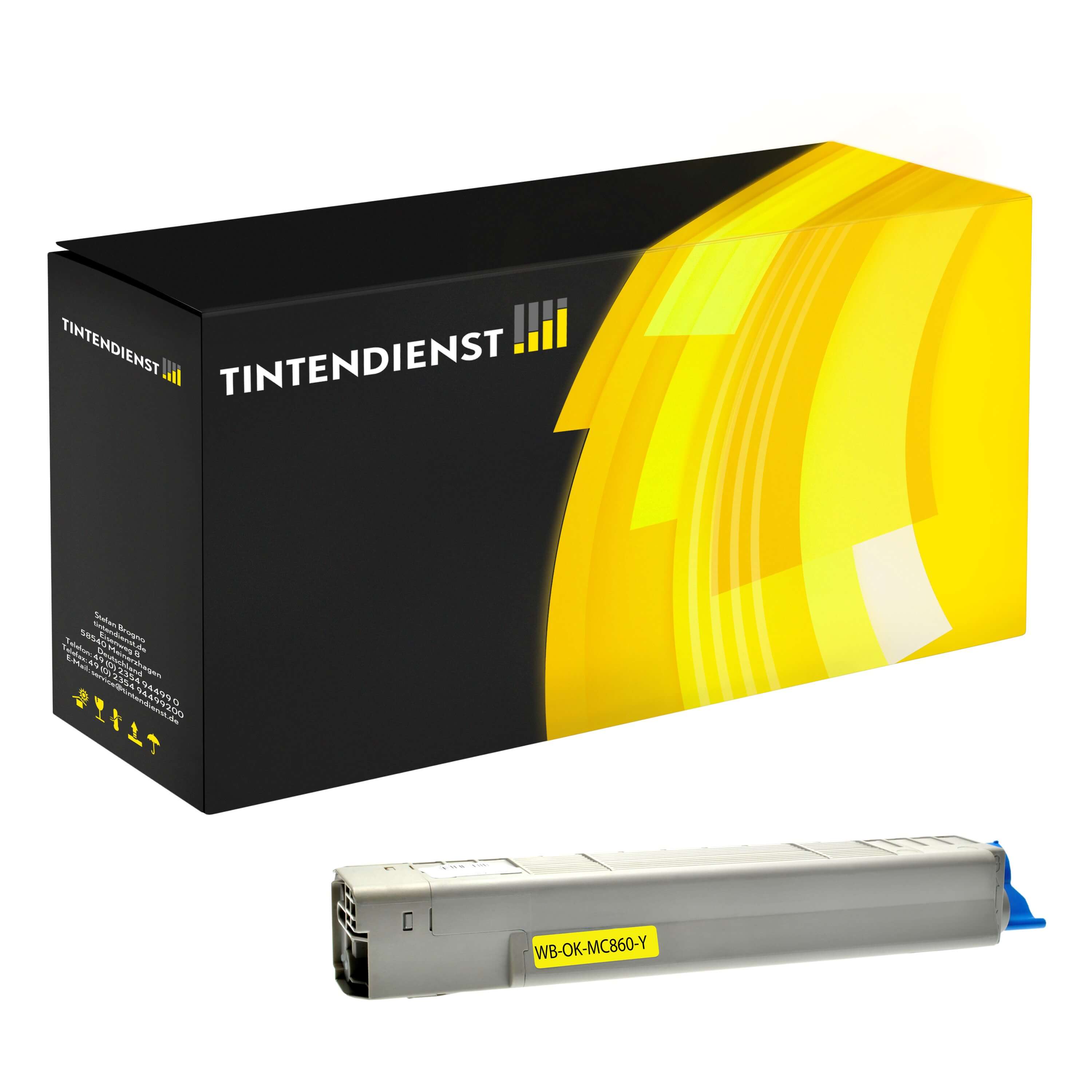 Toner kompatibel zu OKI 44059209, gelb