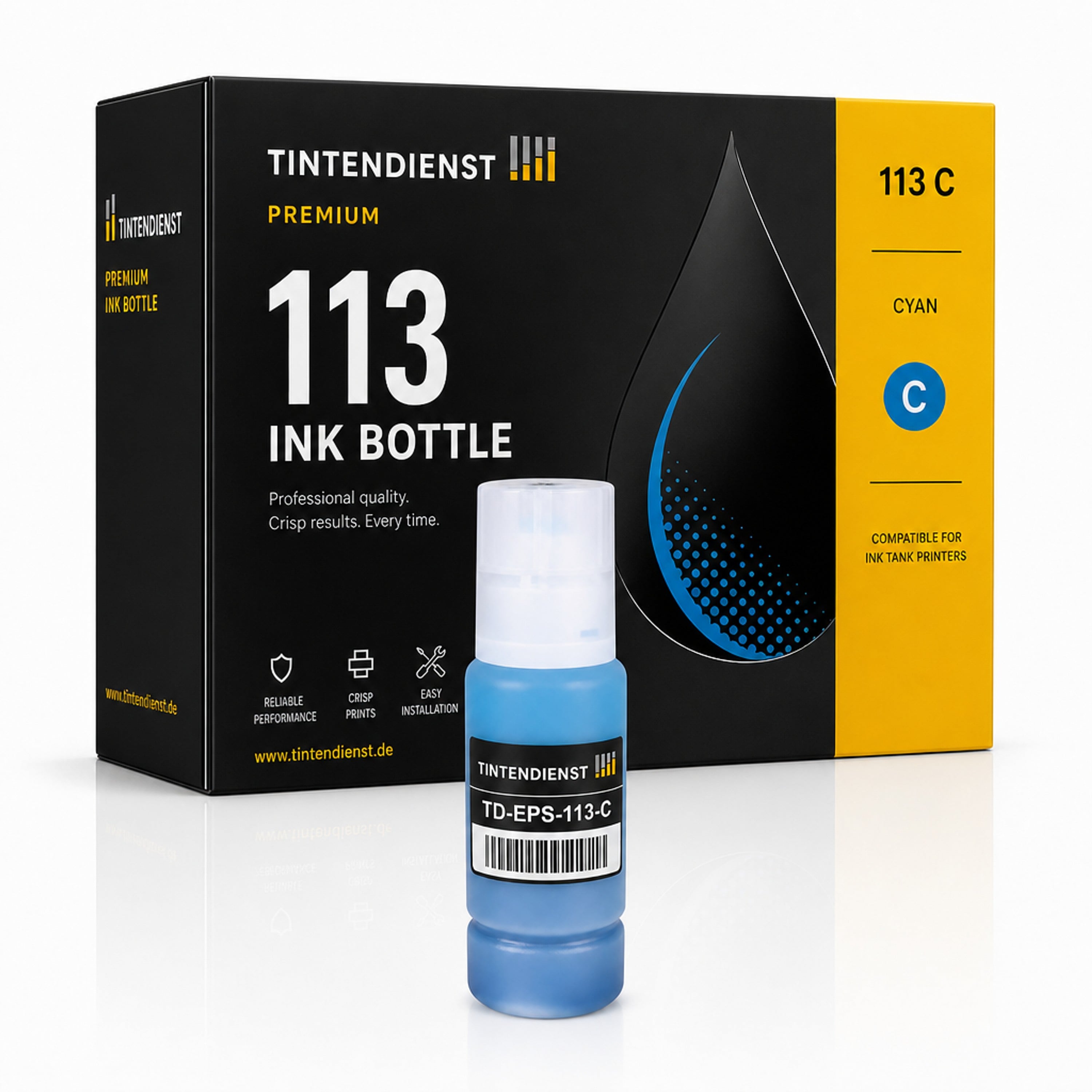 Tintentank kompatibel zu Epson 113, cyan