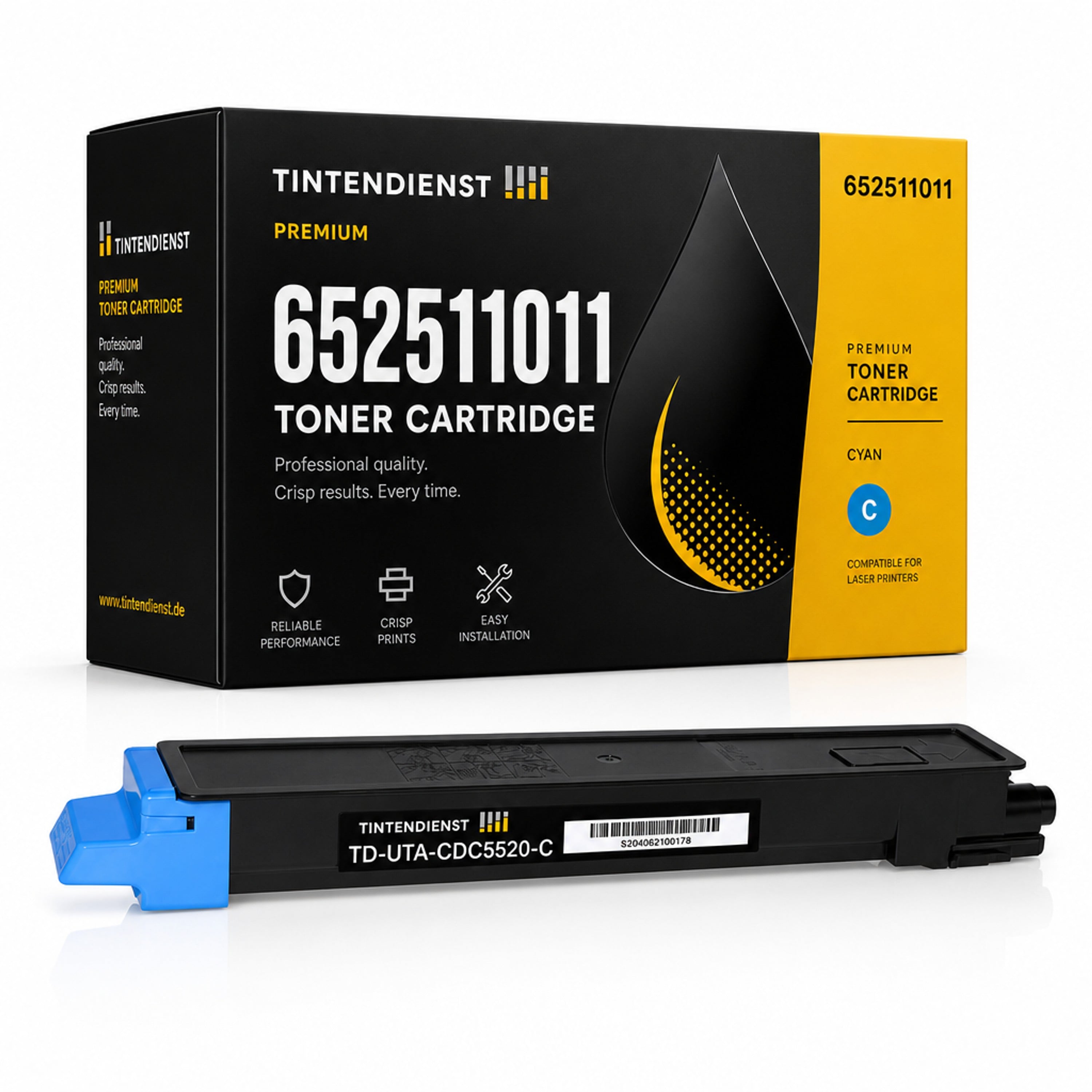 Toner kompatibel zu Utax 652511011, cyan