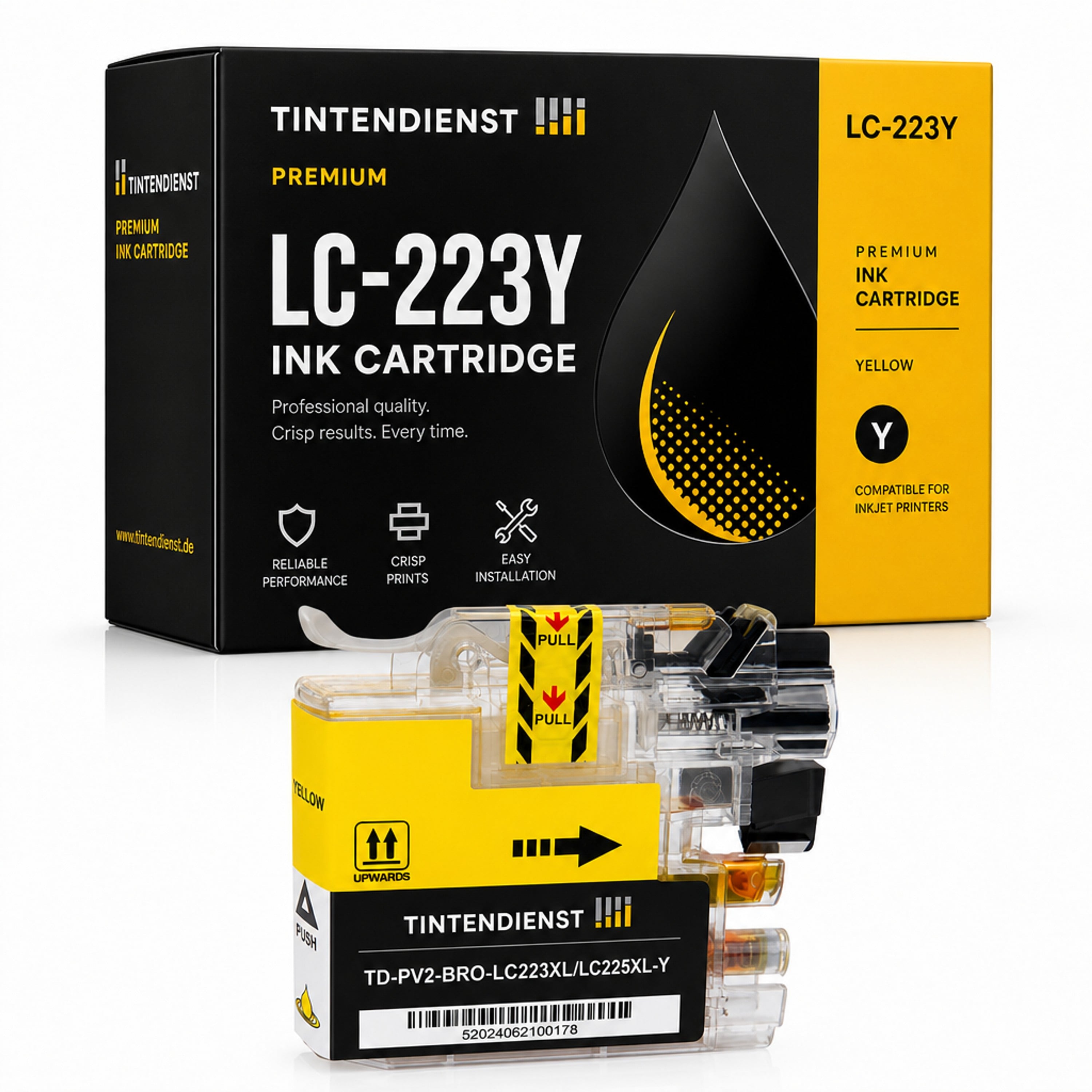 Druckerpatrone kompatibel zu Brother LC-223Y XL, gelb