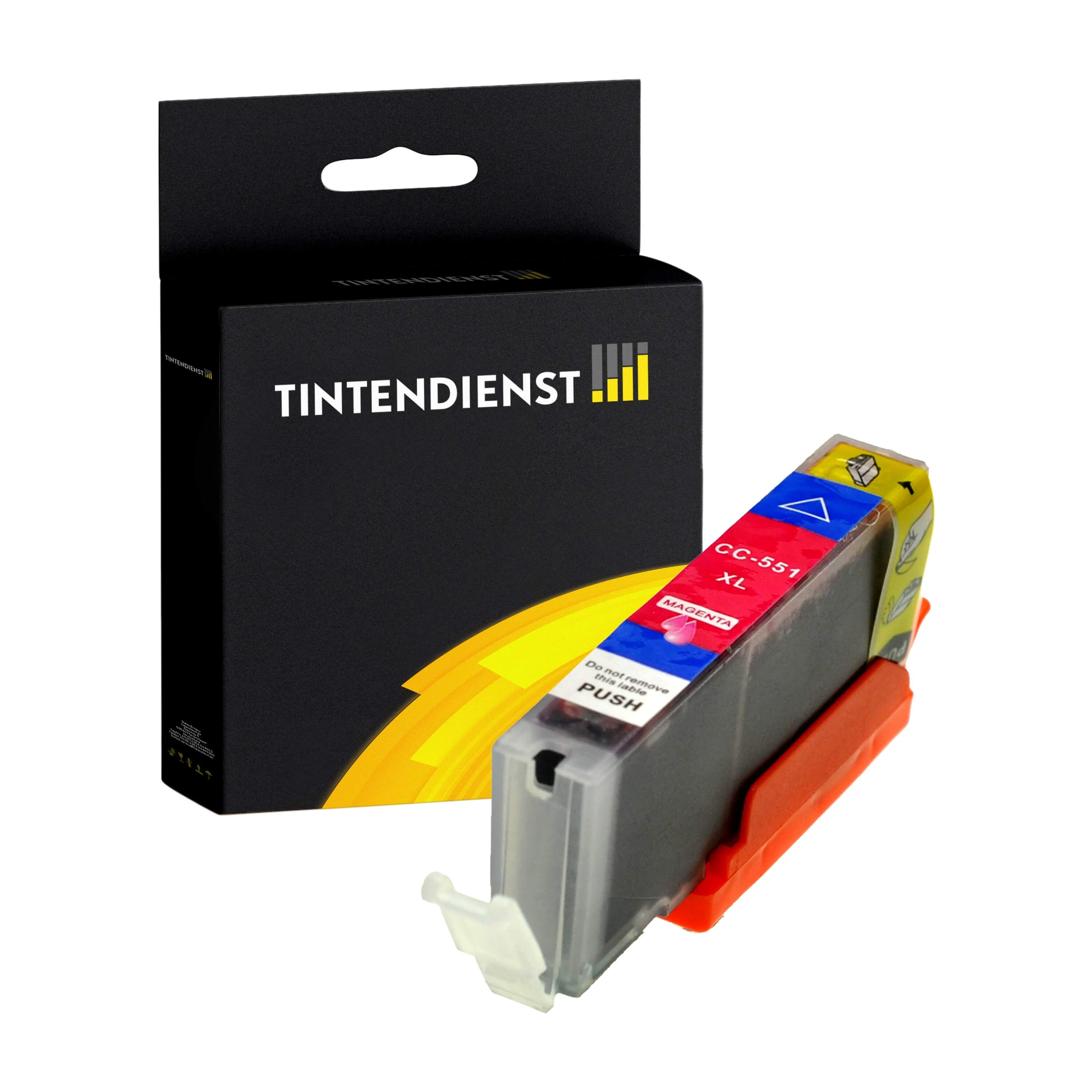 Tintendienst kompatibel für Canon Tintenpatrone 6445B001 / CLI-551MXL Magenta [XL Füllmenge]