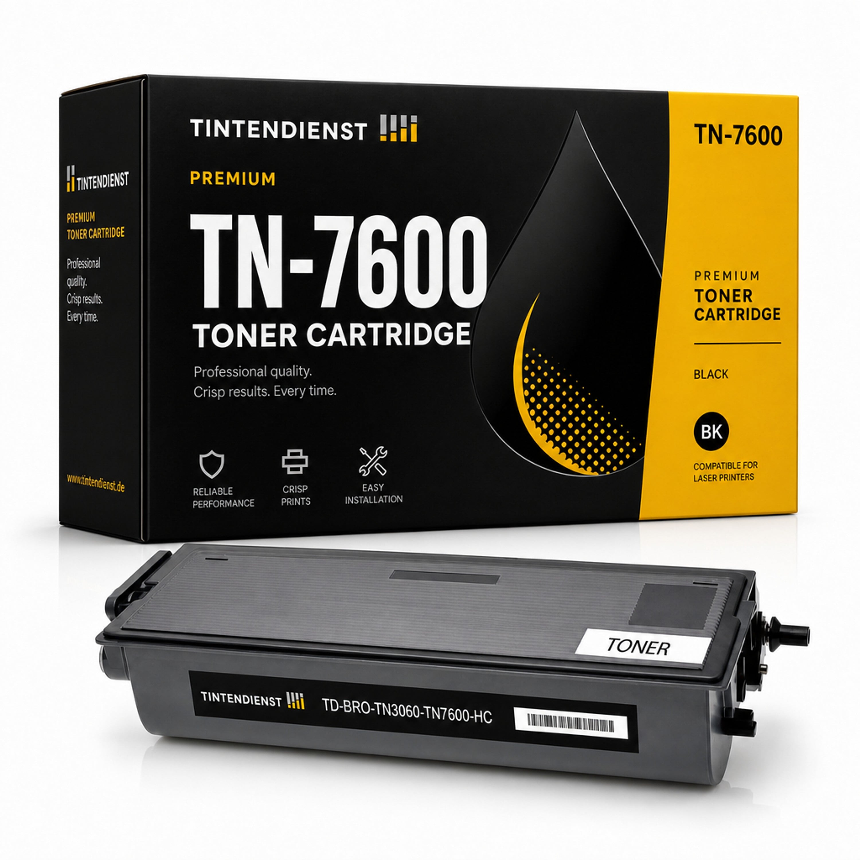 Toner kompatibel zu Brother TN-7600, schwarz