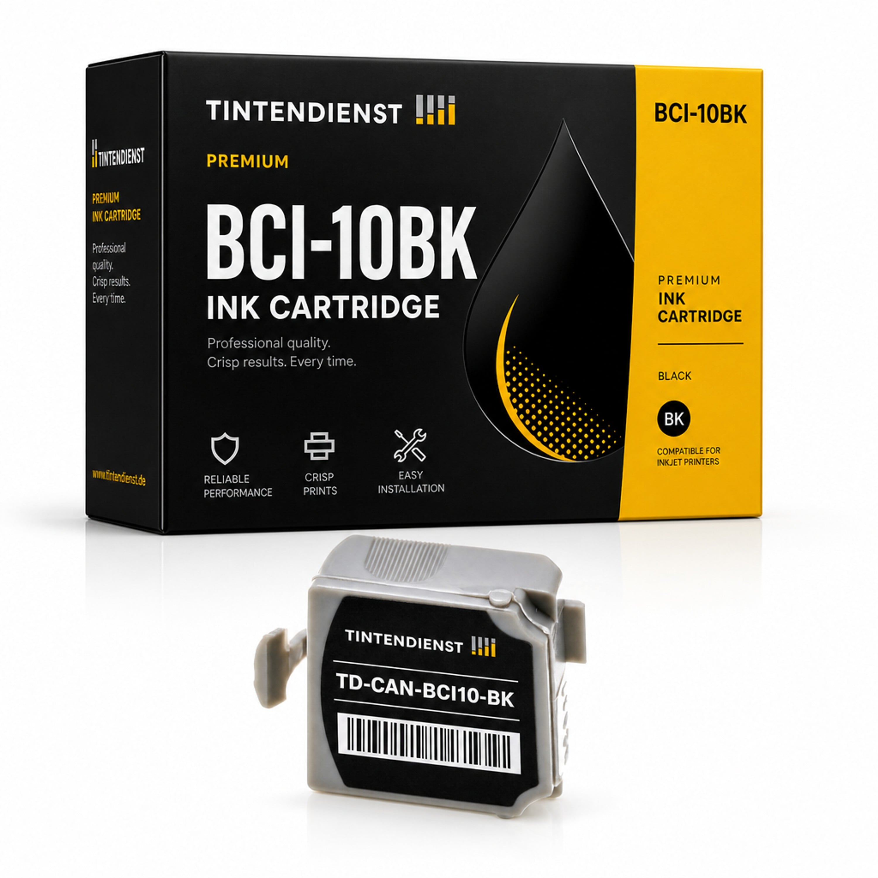 Druckerpatrone kompatibel zu Canon BCI-10BK, schwarz