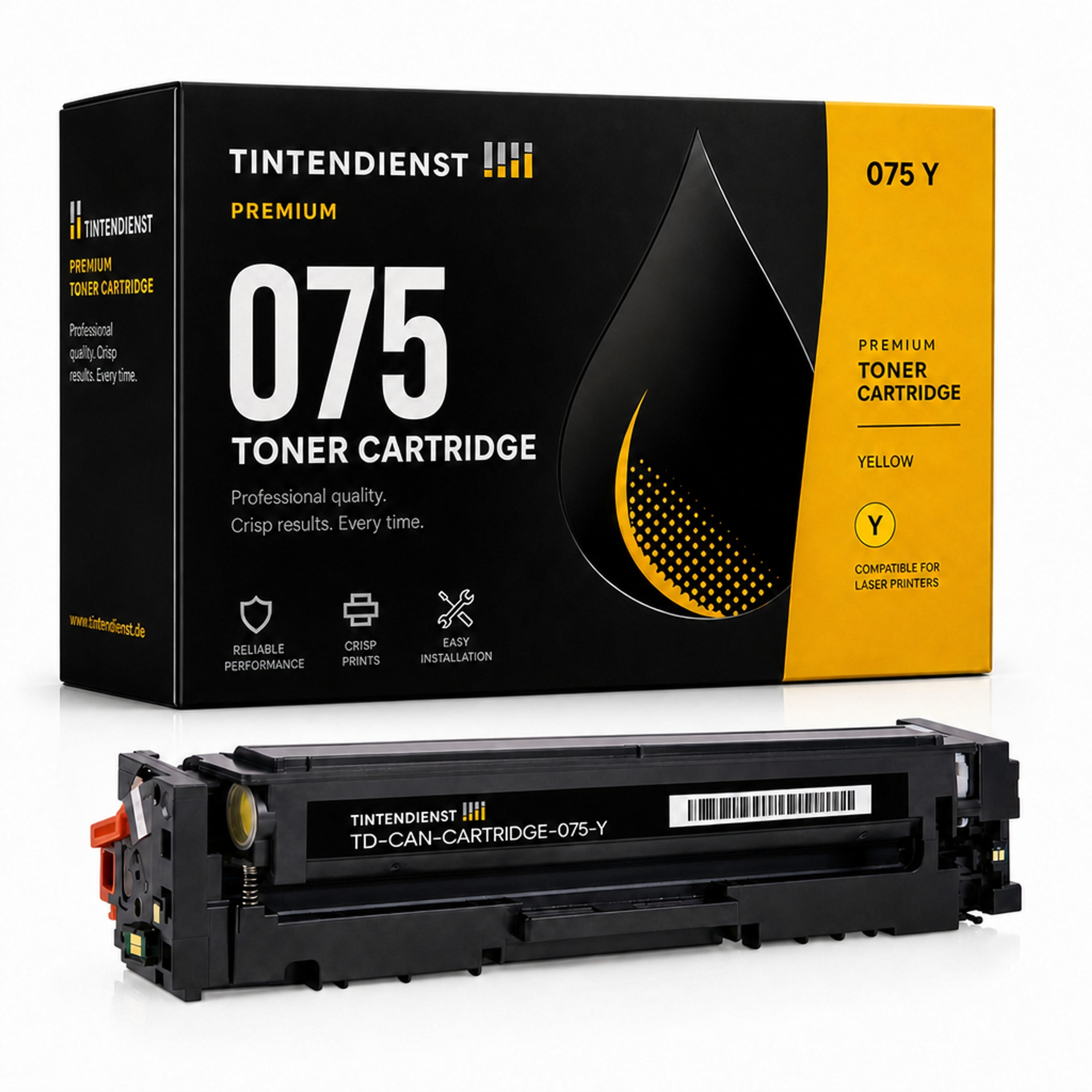 Toner kompatibel zu Canon 075, gelb