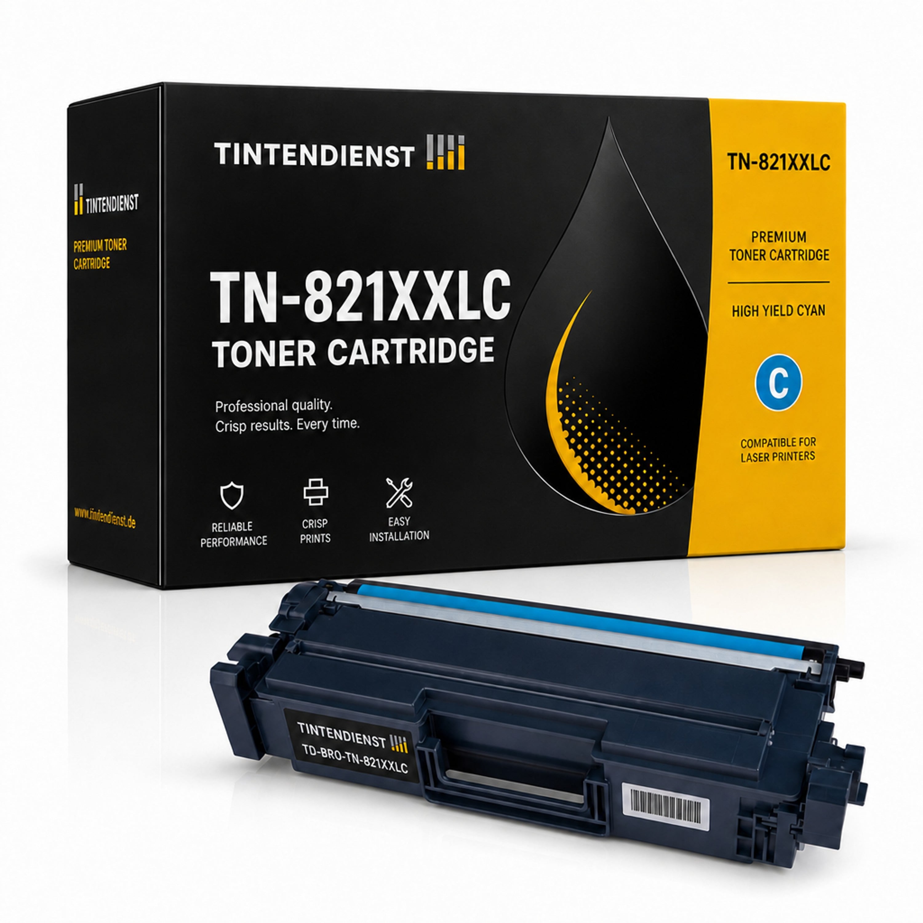 Toner kompatibel zu Brother TN-821XXLC, cyan