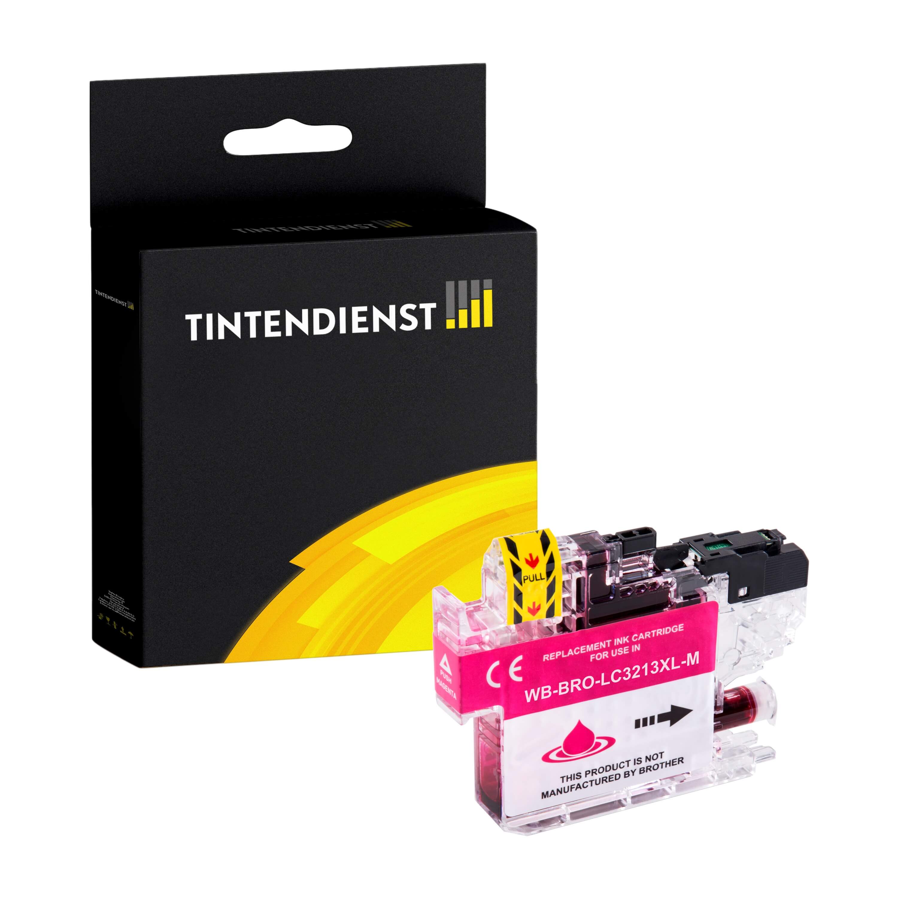 Tintendienst kompatibel für Brother Tintenpatrone LC-3213M Magenta [XL Füllmenge]