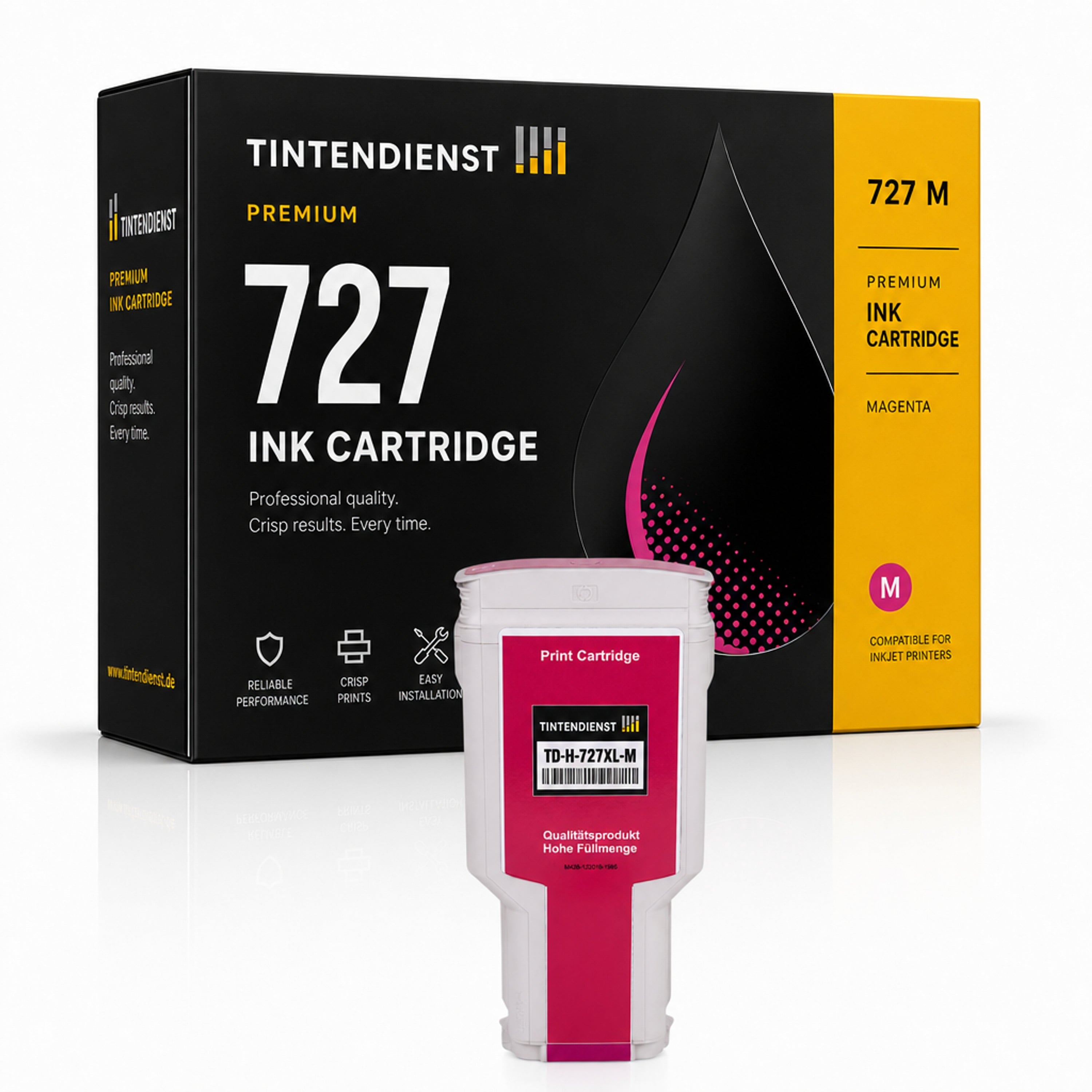 Druckerpatrone kompatibel zu HP 727, magenta