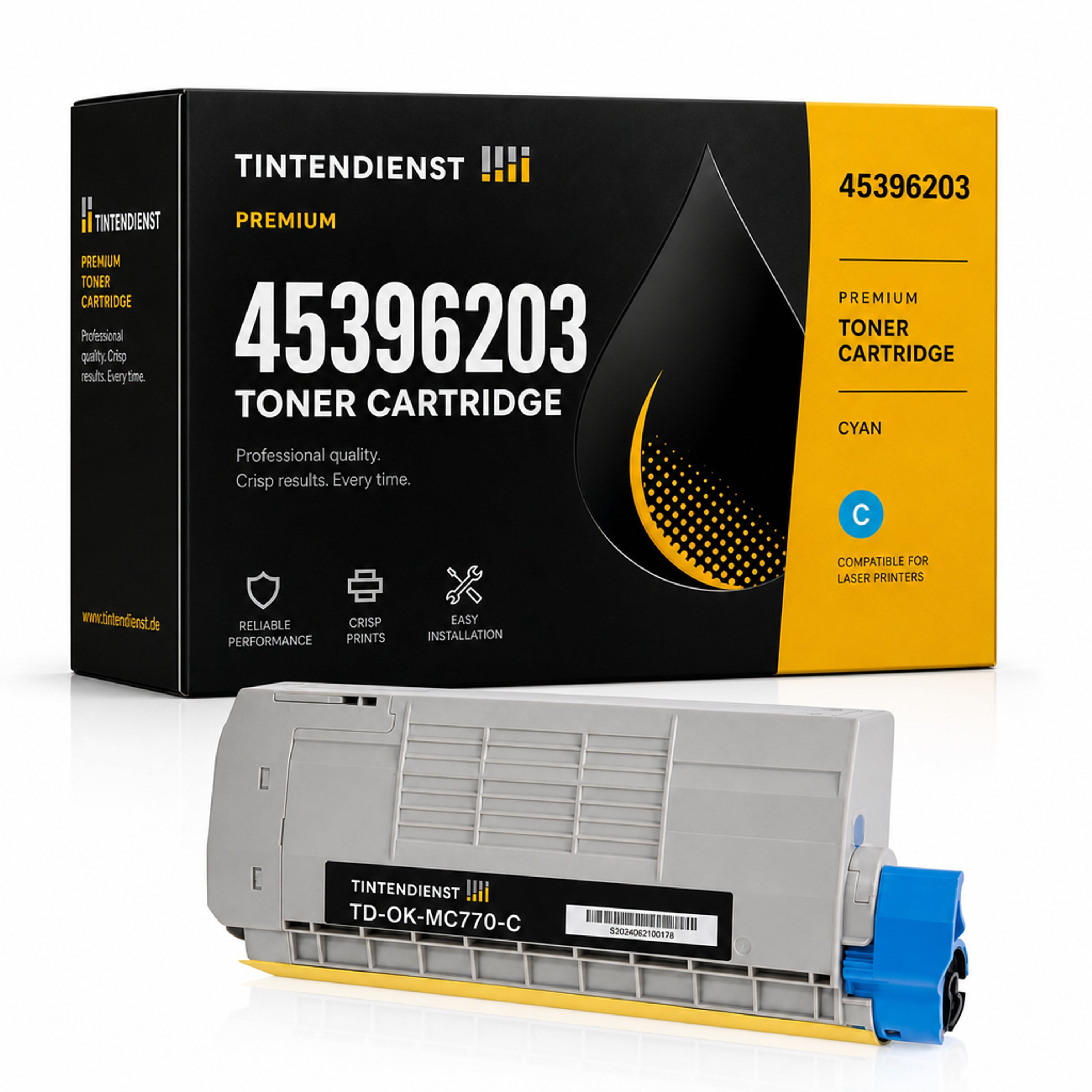 Toner kompatibel zu OKI 45396203, cyan