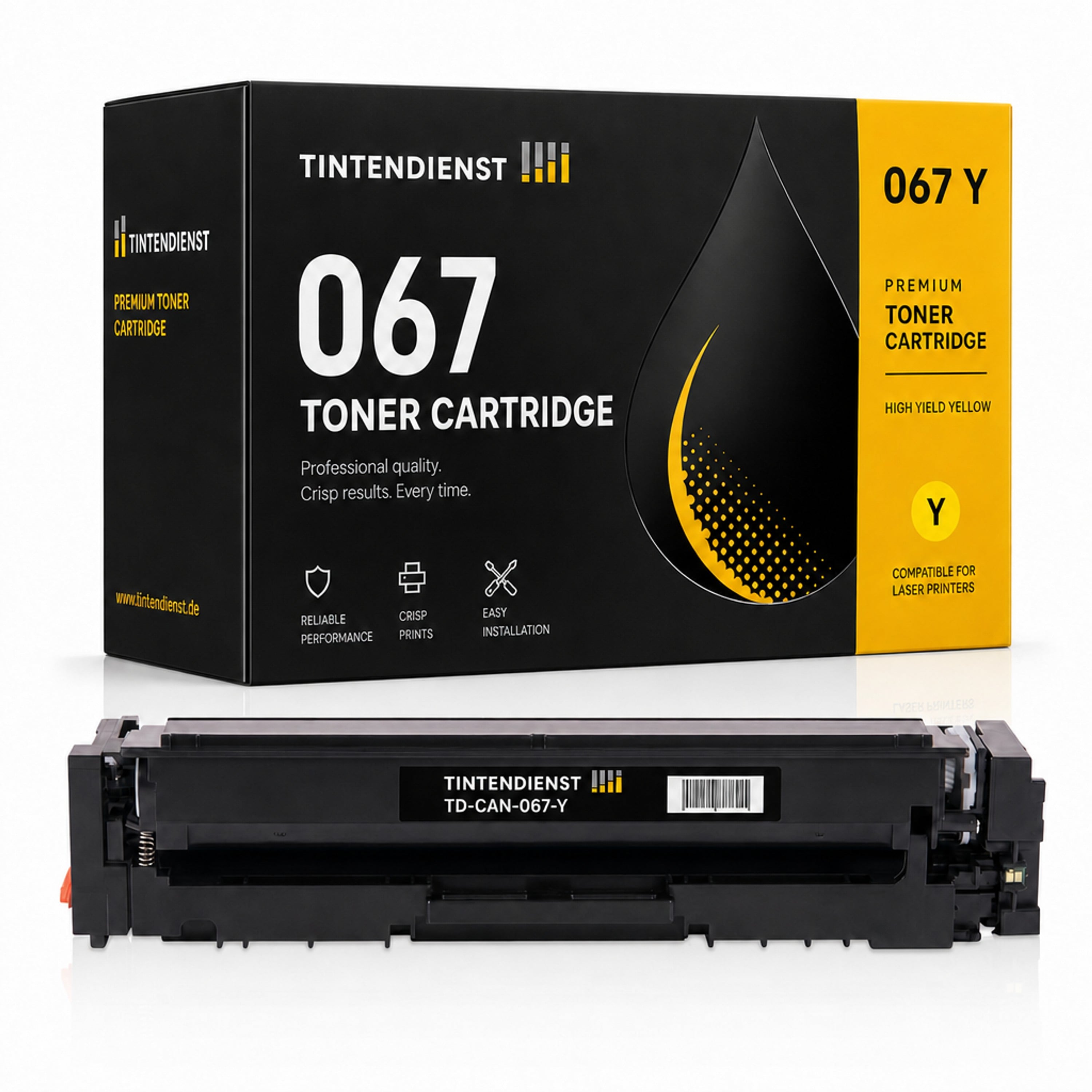 Toner kompatibel zu Canon 67, gelb