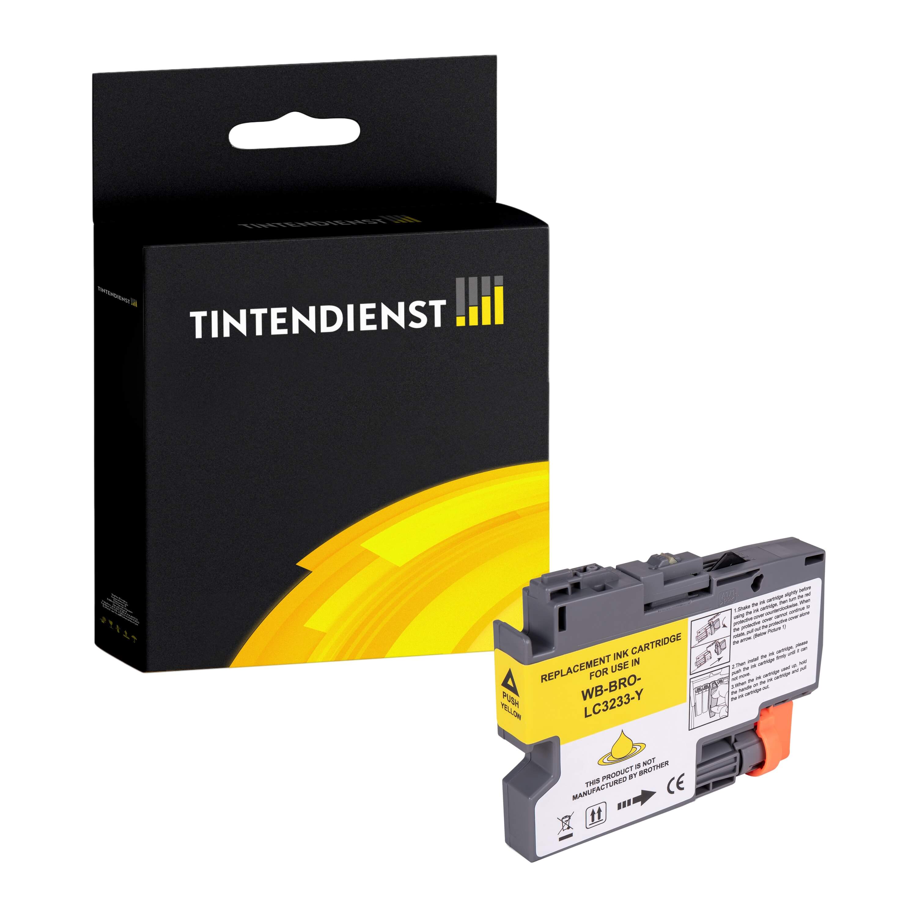 Tintendienst kompatibel für Brother Tintenpatrone LC-3233Y Gelb