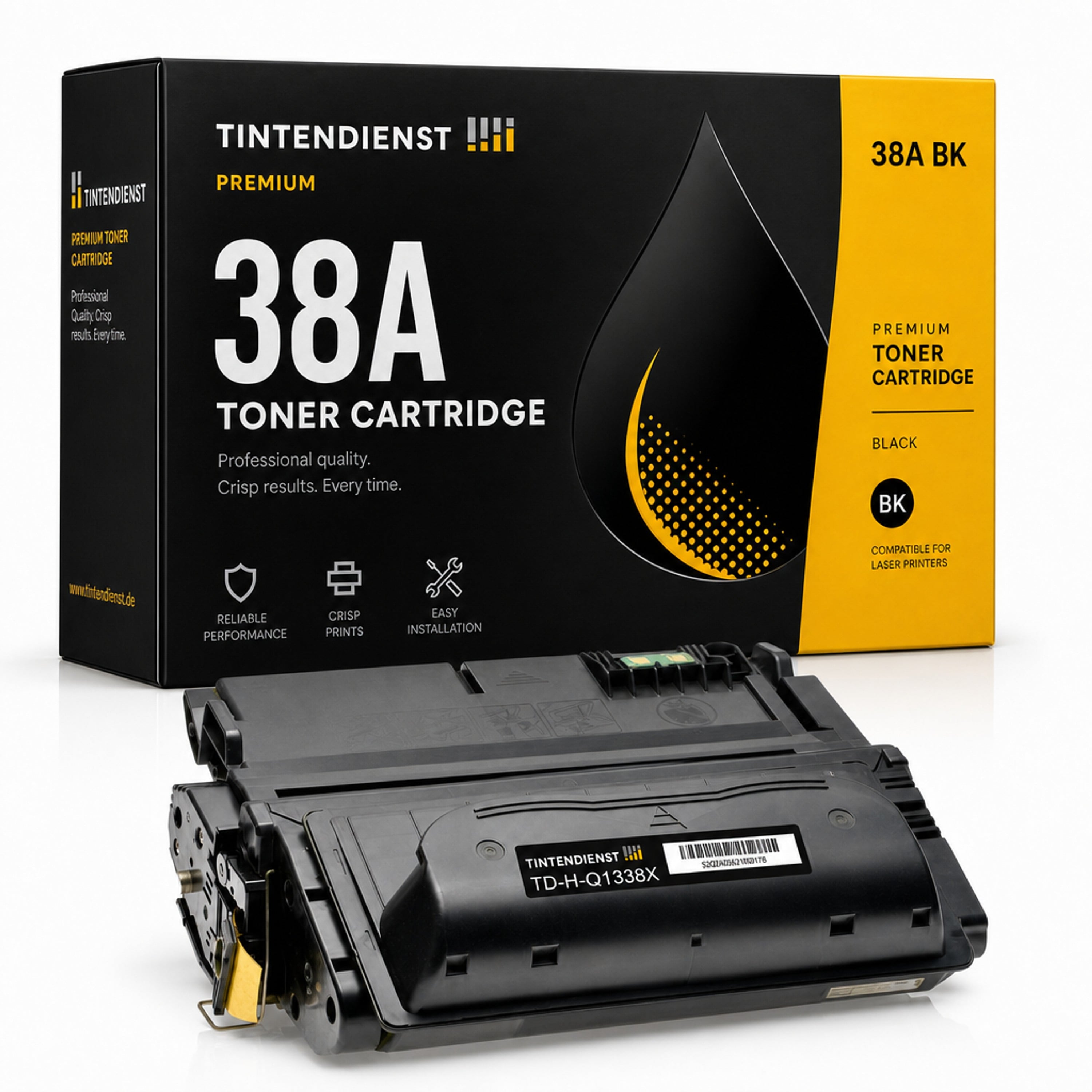Toner kompatibel zu HP 38A XL, schwarz